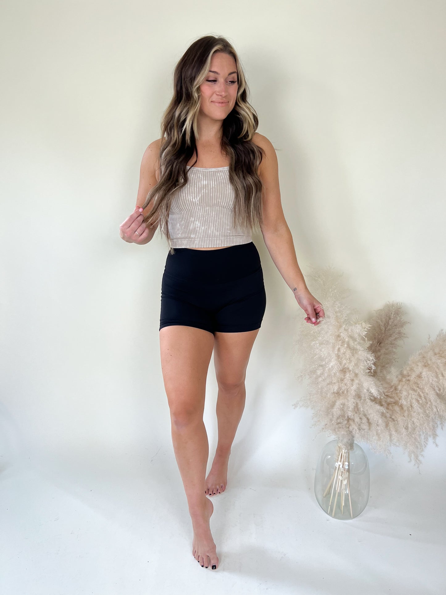 Lover Cropped Tank Top | Ash Mocha