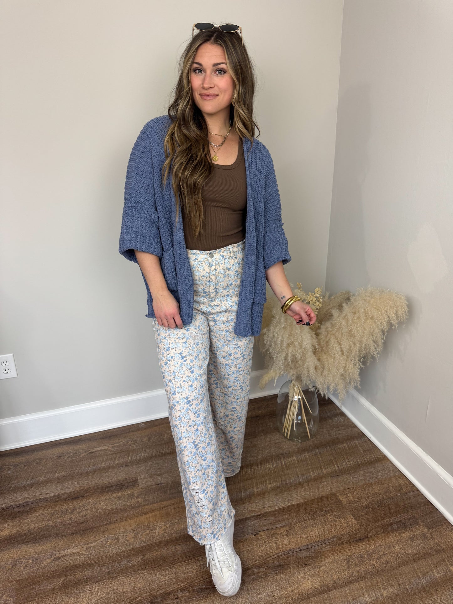 Rowan Chunky Cardigan | Blue