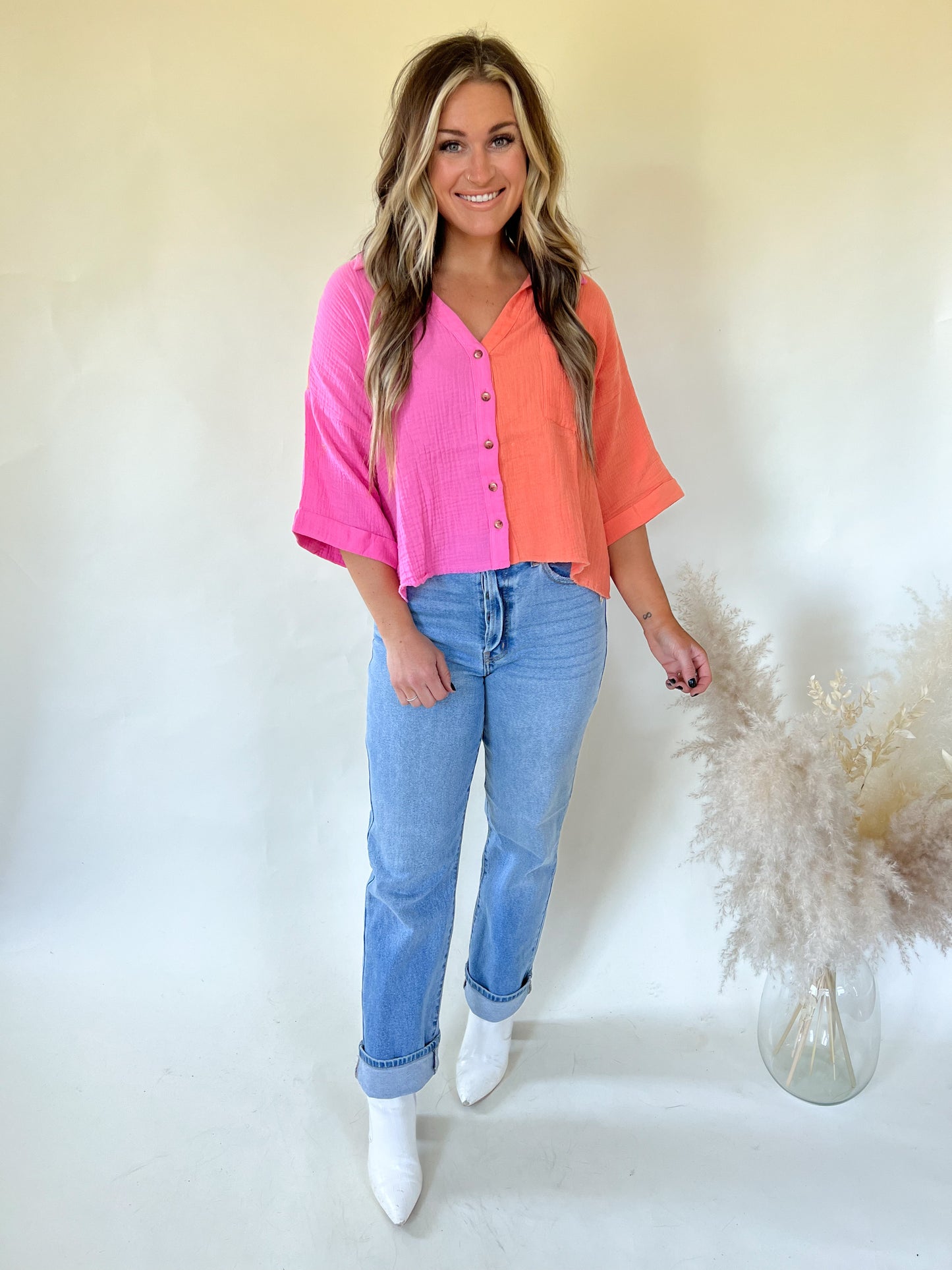 Sorbet Color Block Top