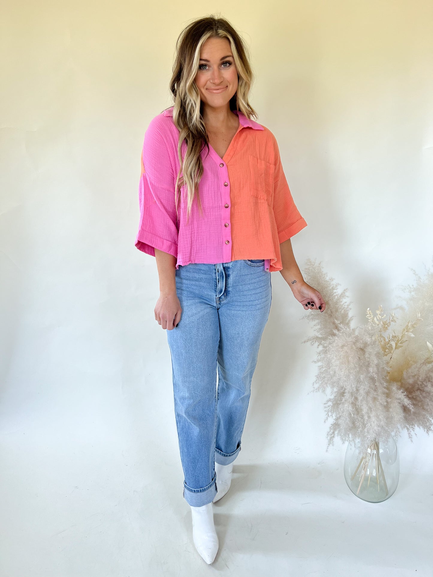 Sorbet Color Block Top