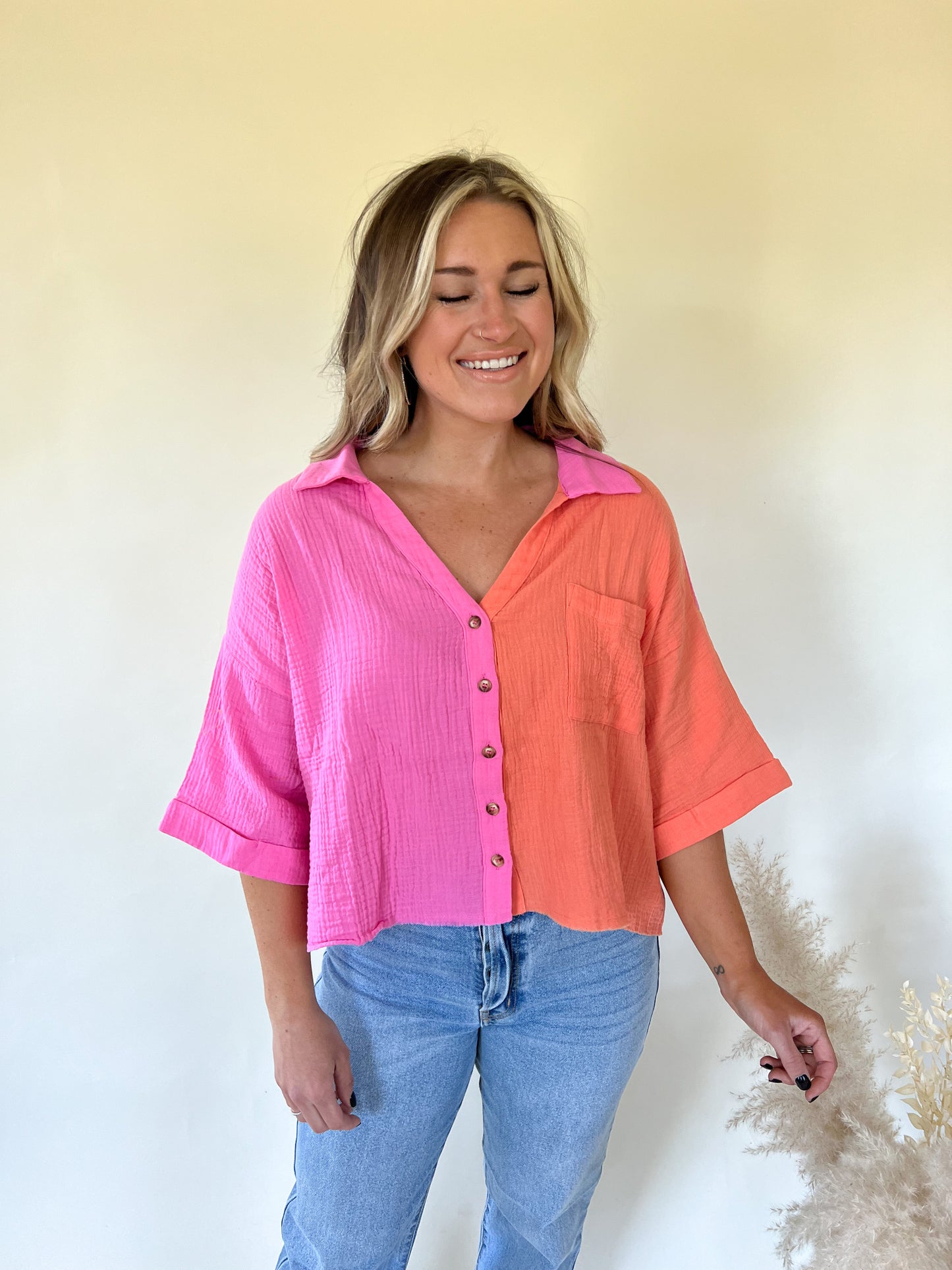 Sorbet Color Block Top