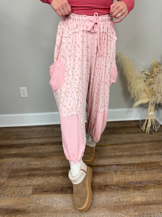 Devon Floral Pants | Pink