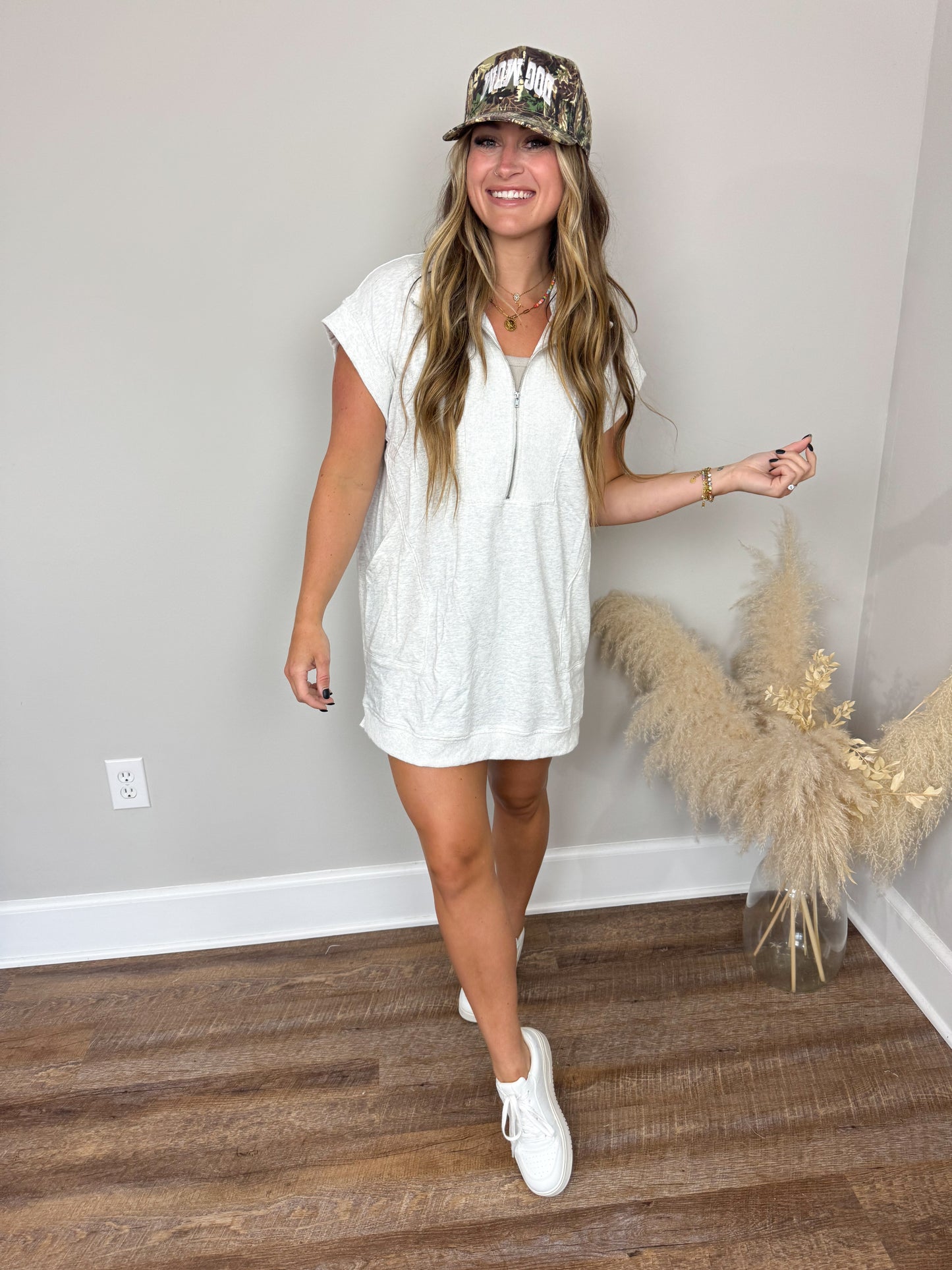 Palm Springs Sweatshirt Dress