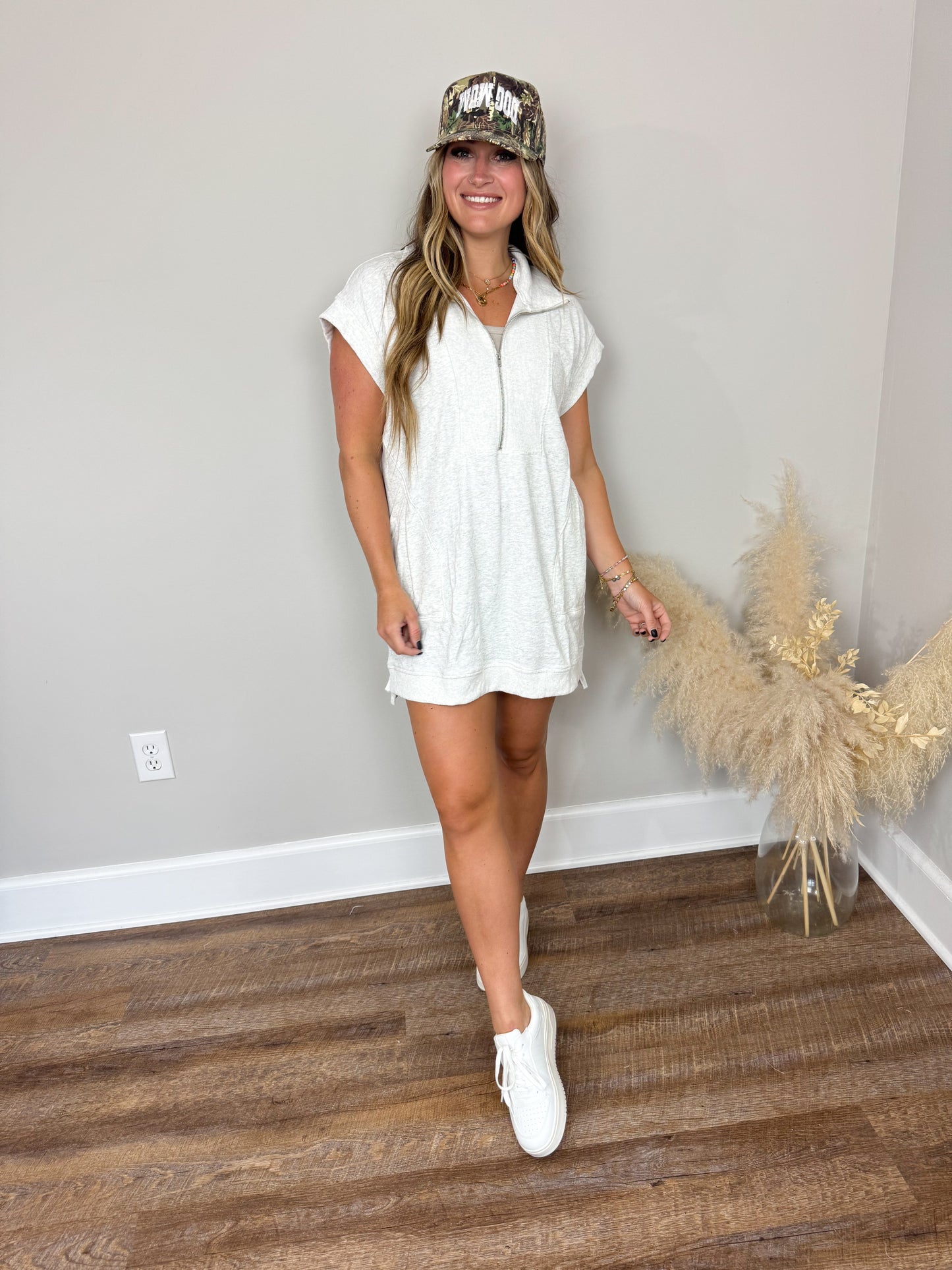 Palm Springs Sweatshirt Dress