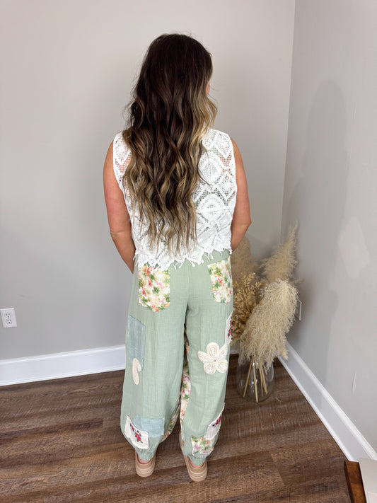 Fate Gauze Joggers | Matcha