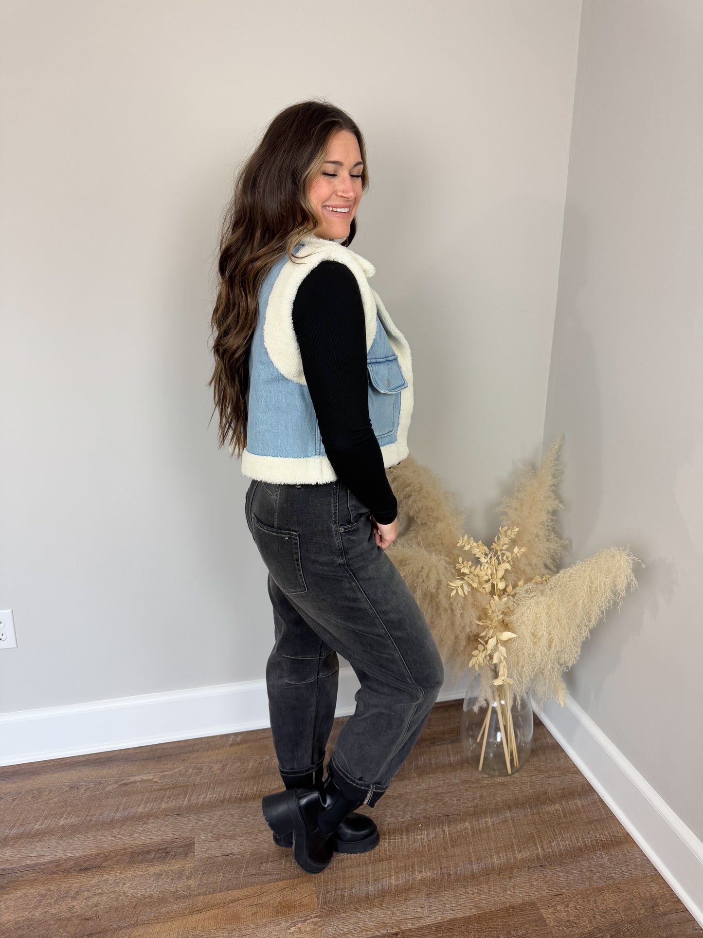 Grey Sherpa Vest FINAL SALE