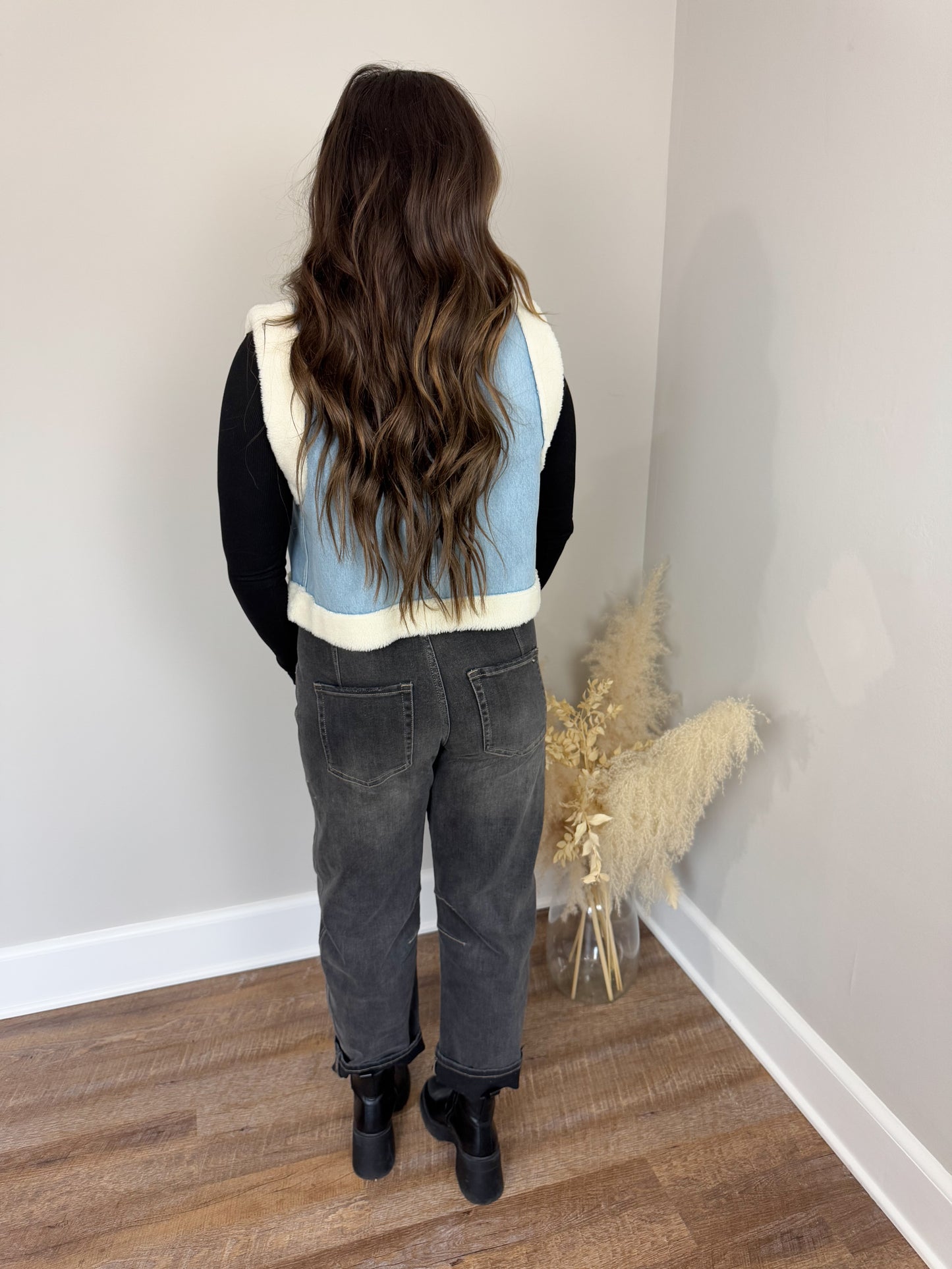 Grey Sherpa Vest FINAL SALE