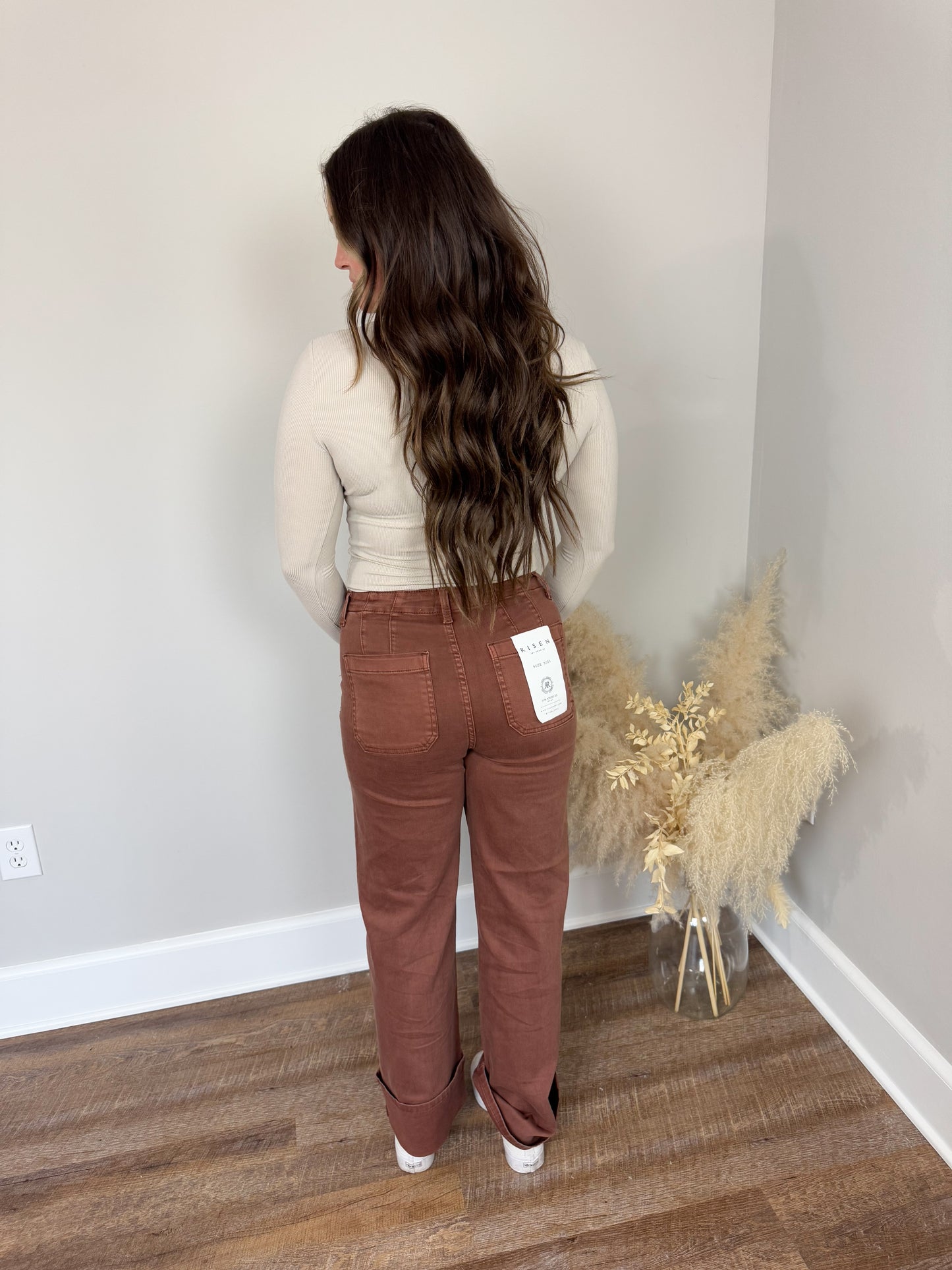 Risen Wide Leg Jeans | Espresso FINAL SALE