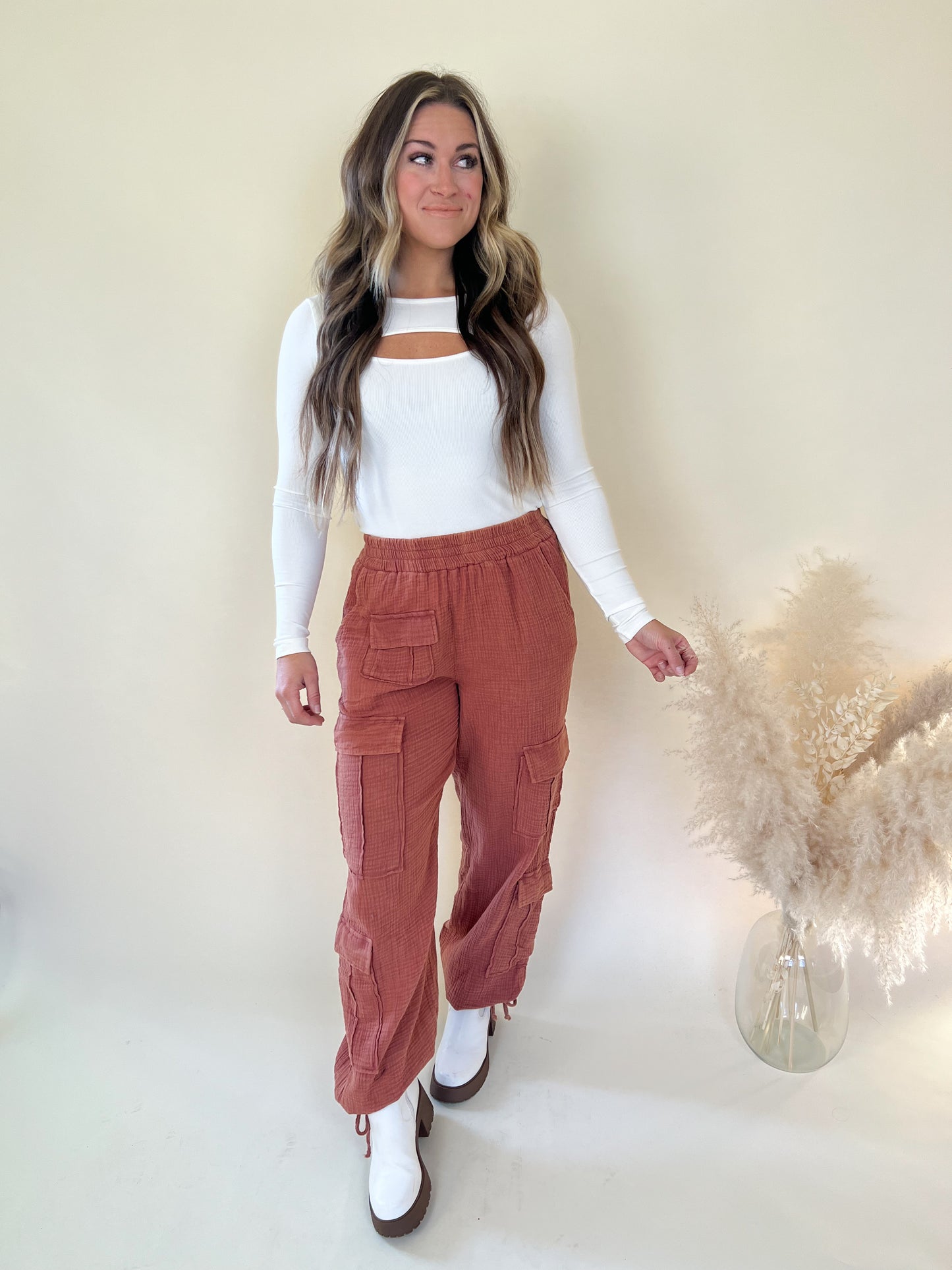 Tonight Mineral Wash Cargos | Terracotta