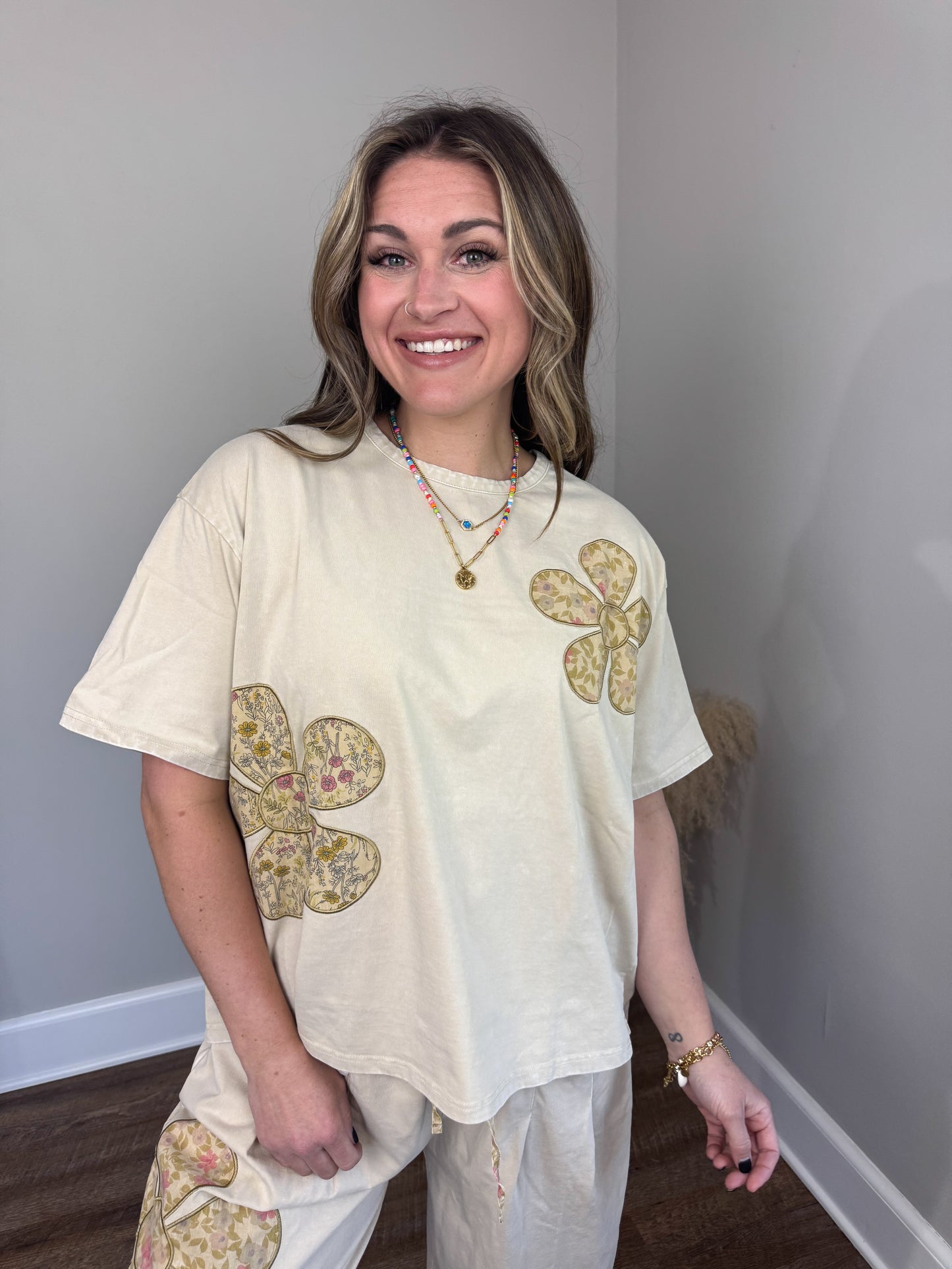 Alaska Floral Patch Top