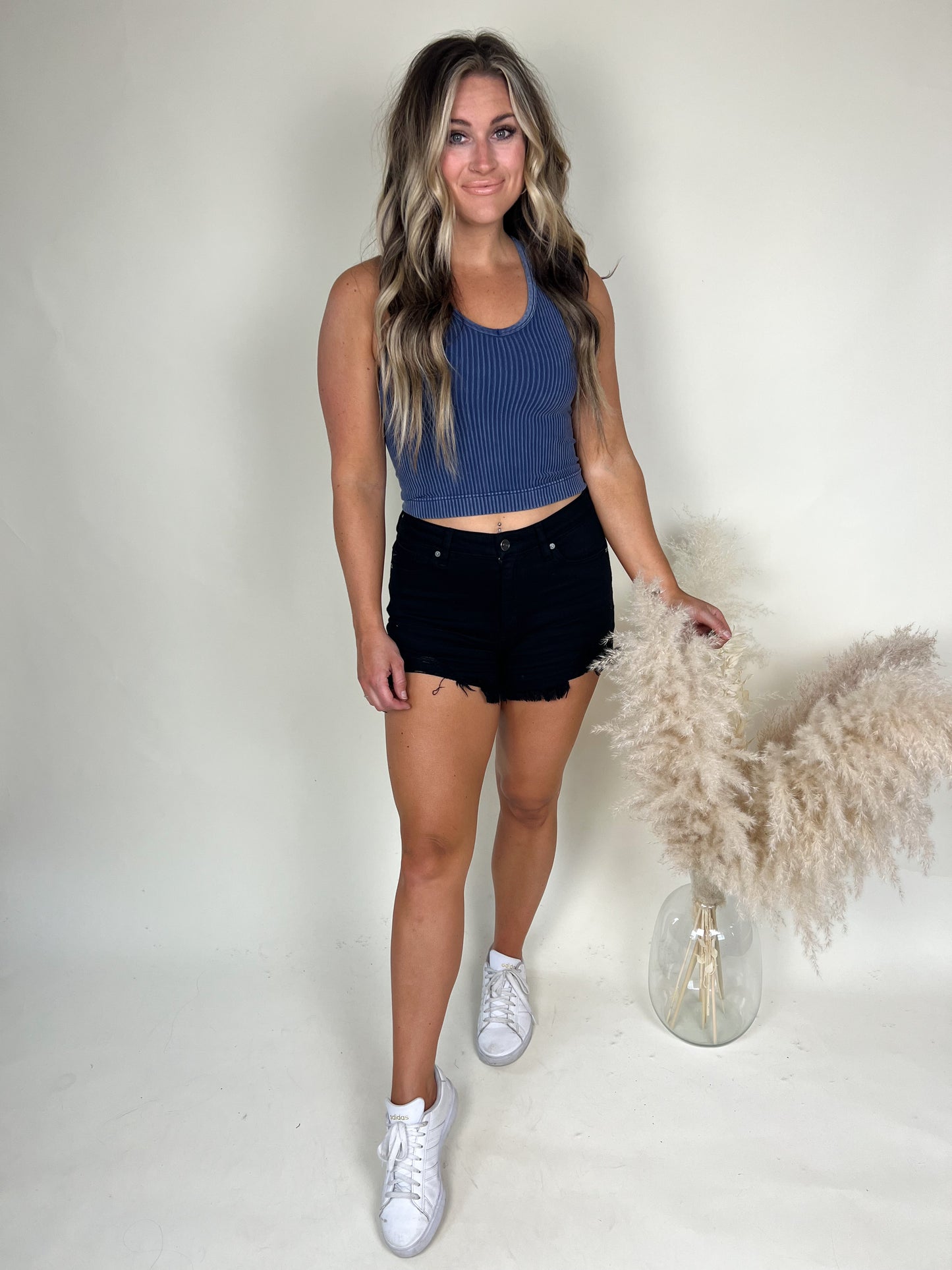Day Off Cropped Tank | Navy