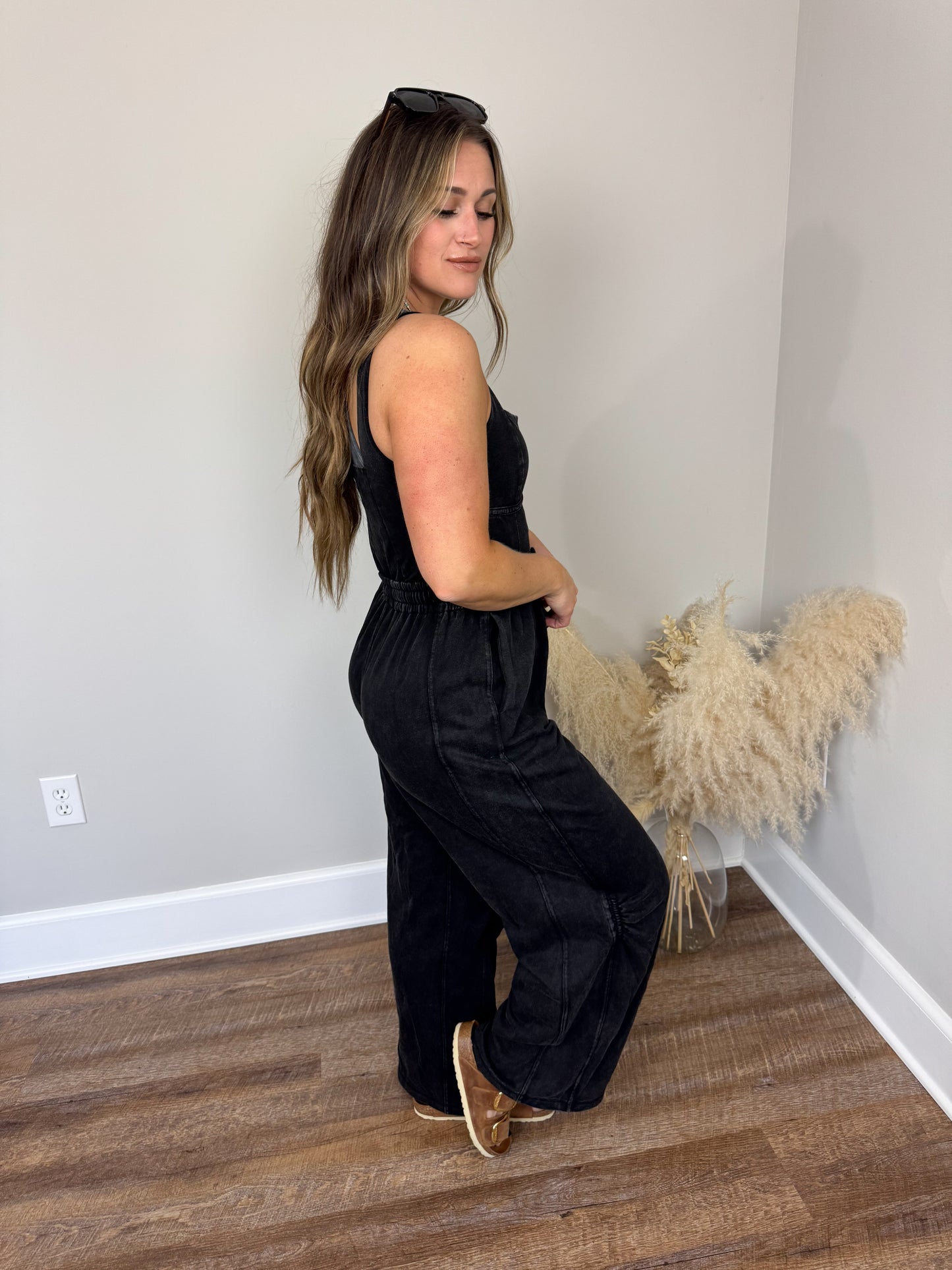 Palm Beach Jumpsuit | Ash Black