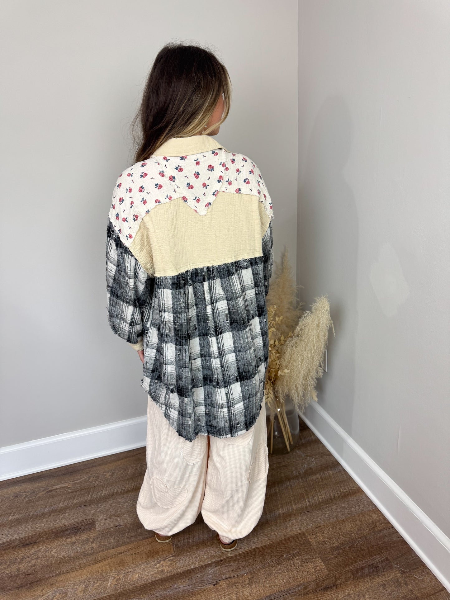 Dominion Plaid Top