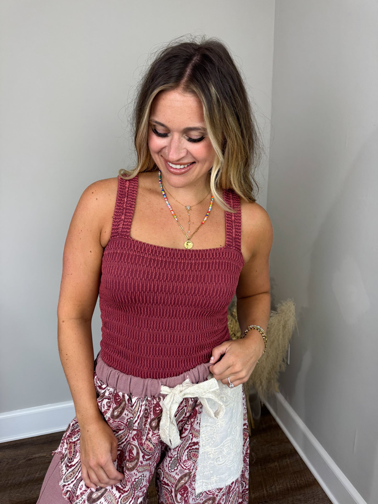 Meadow Daze Seamless Top | Brick