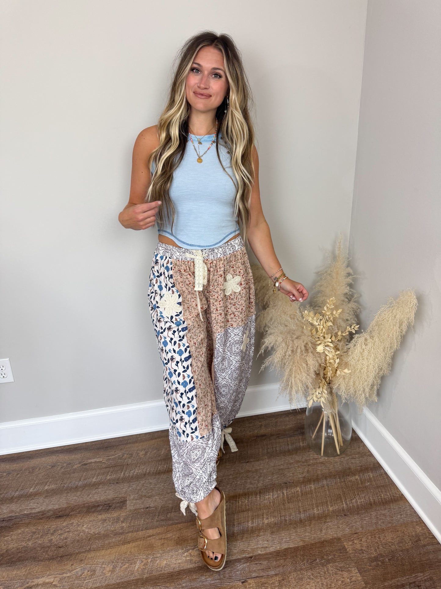 Everything Nice Contrast Pants | Pink