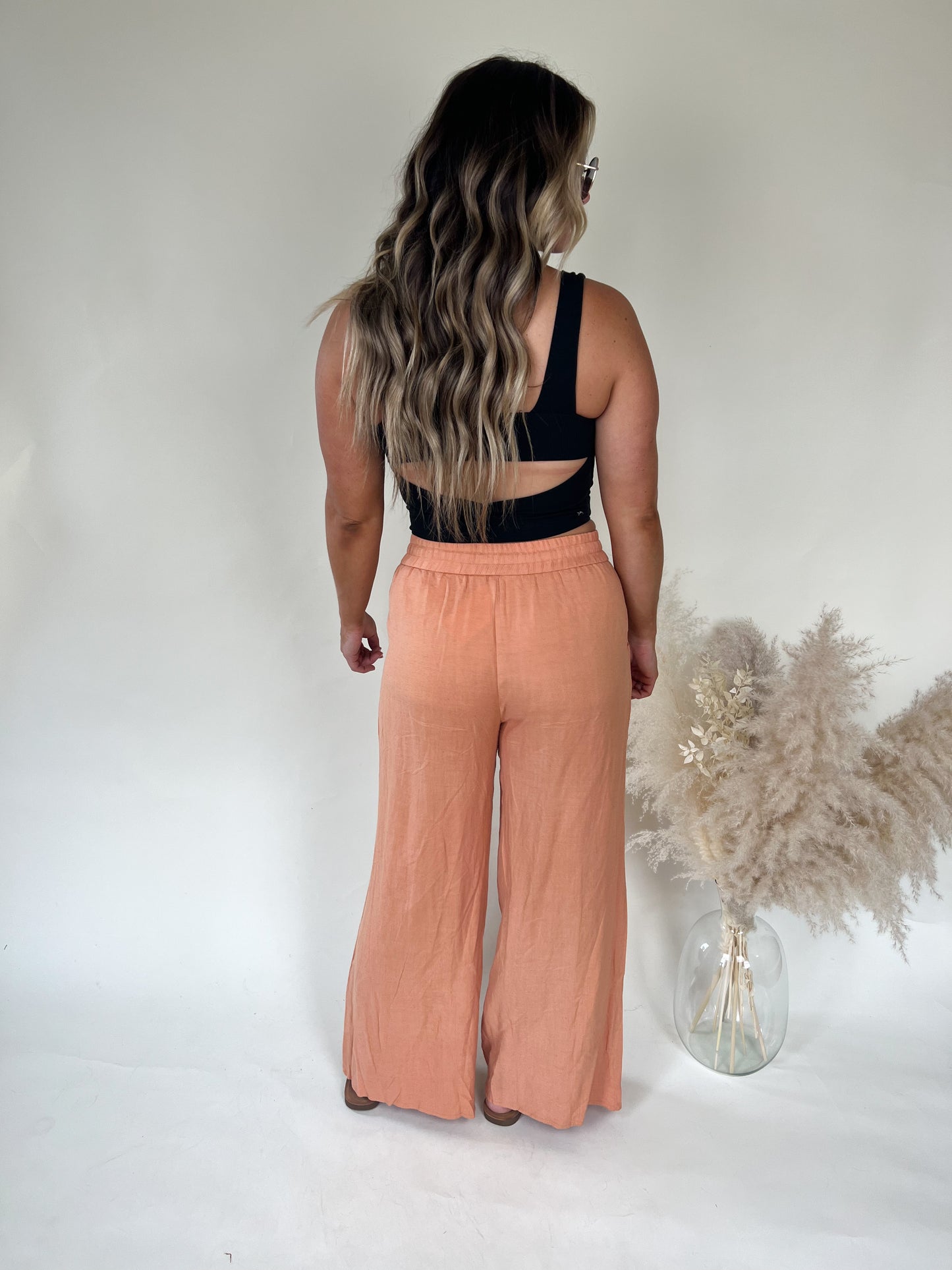Logan Palazzo Pants | Papaya