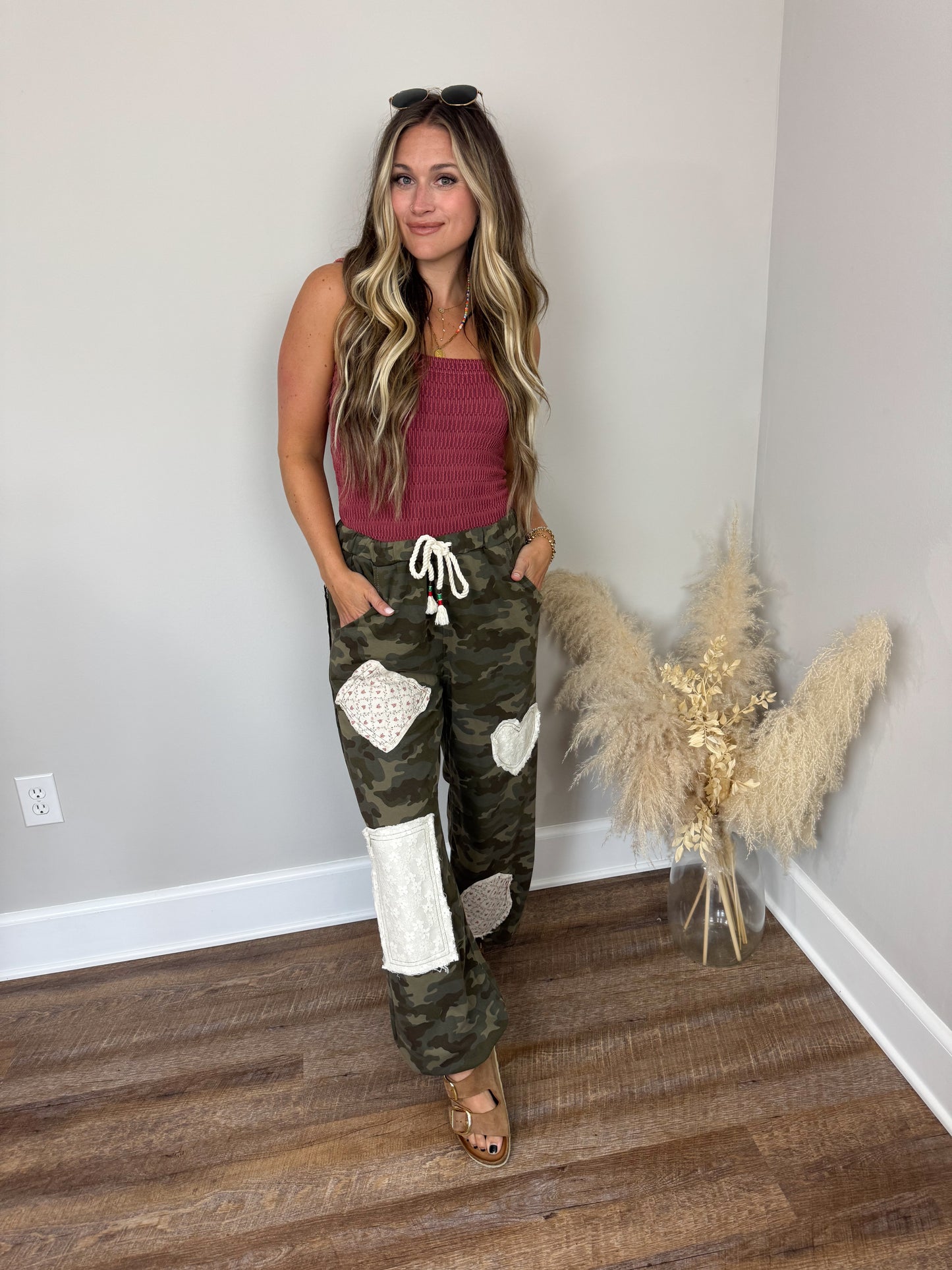 Harlow Camo Pants | Olive