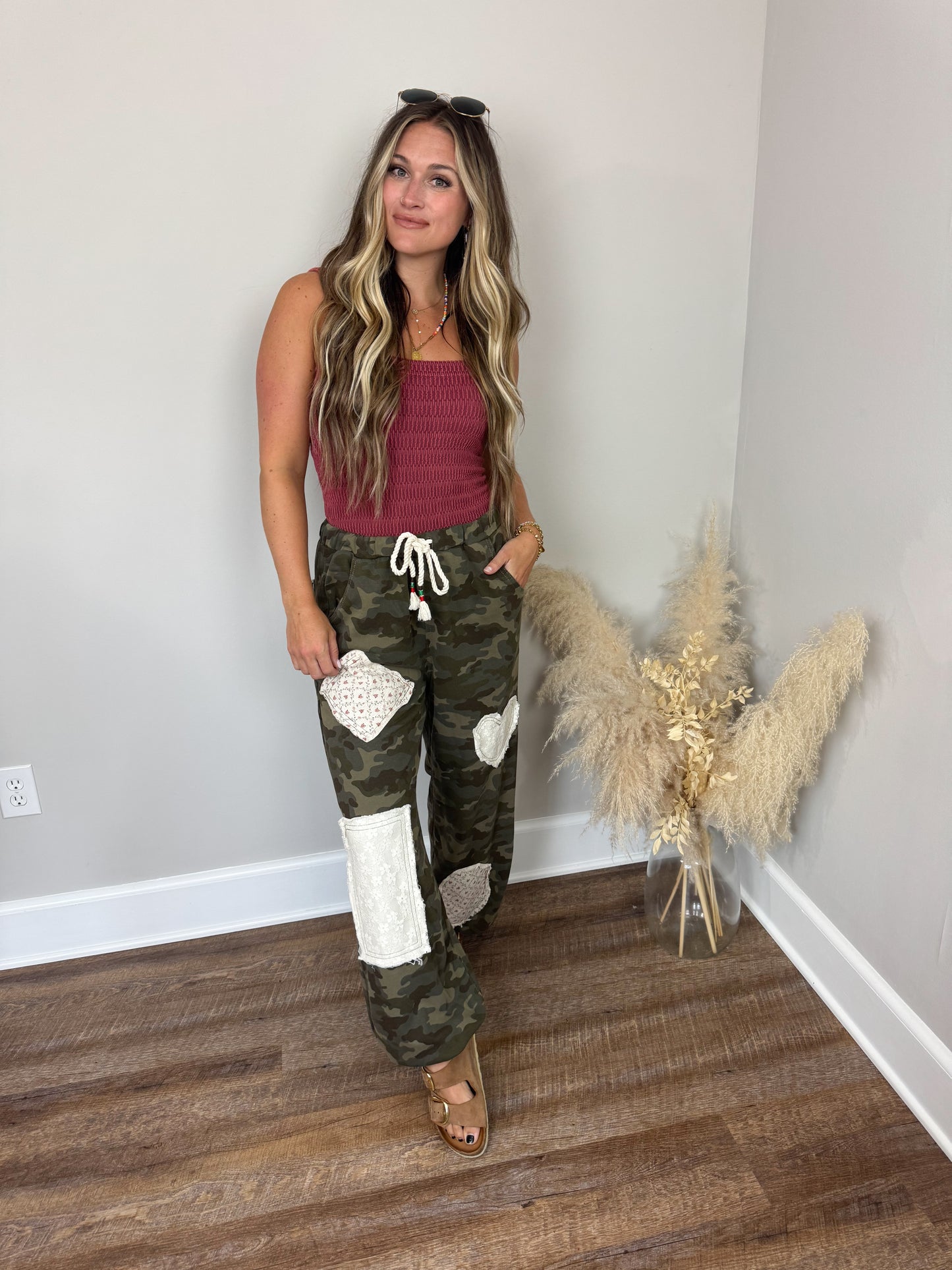 Harlow Camo Pants | Olive
