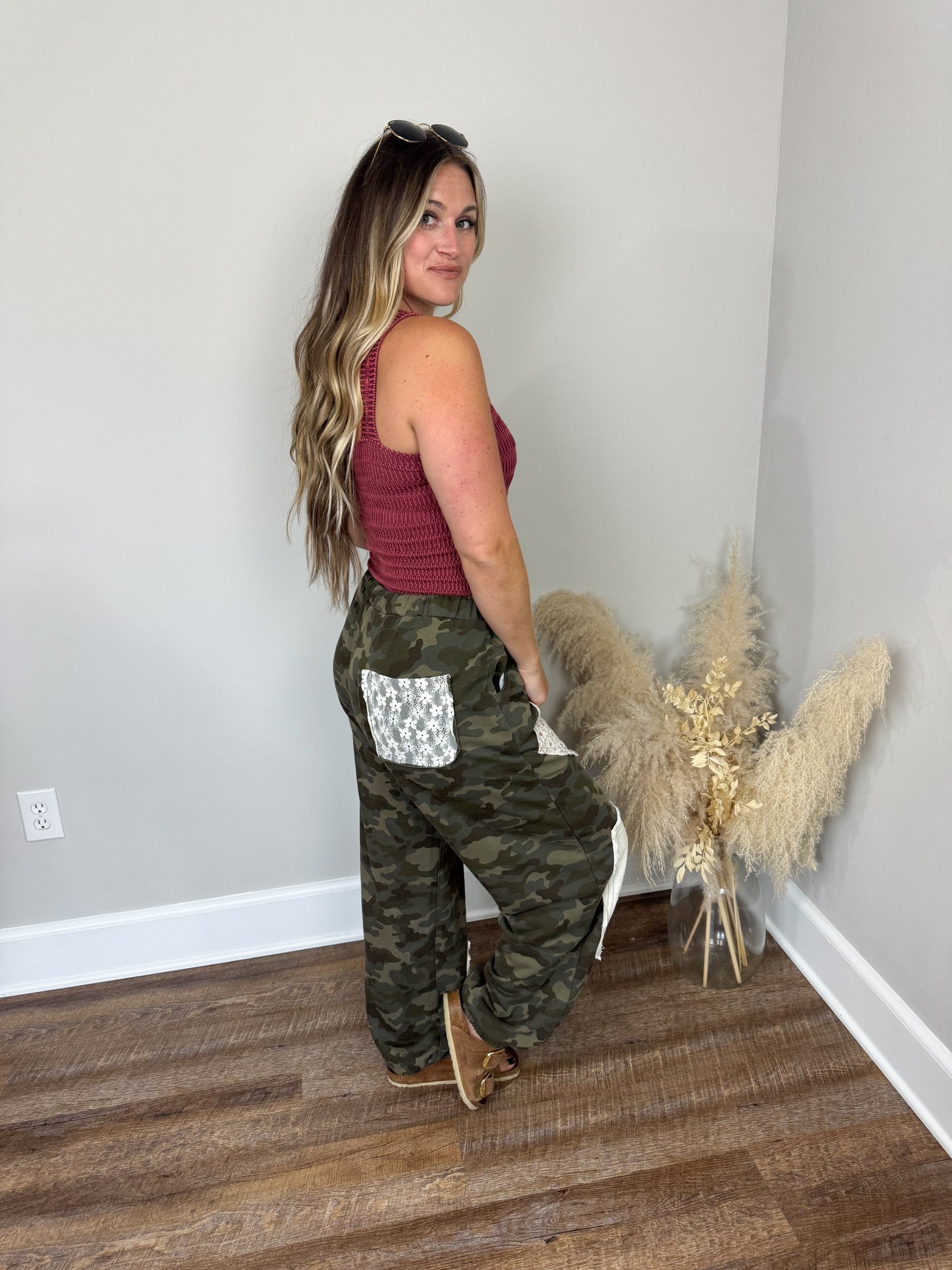 Harlow Camo Pants | Olive