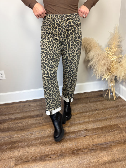 Risen Barrel Pants | Leopard
