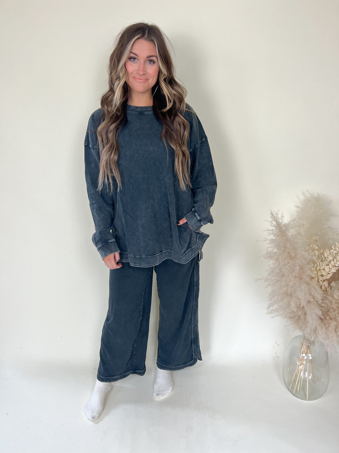 Haunted French Terry Pants | Ash