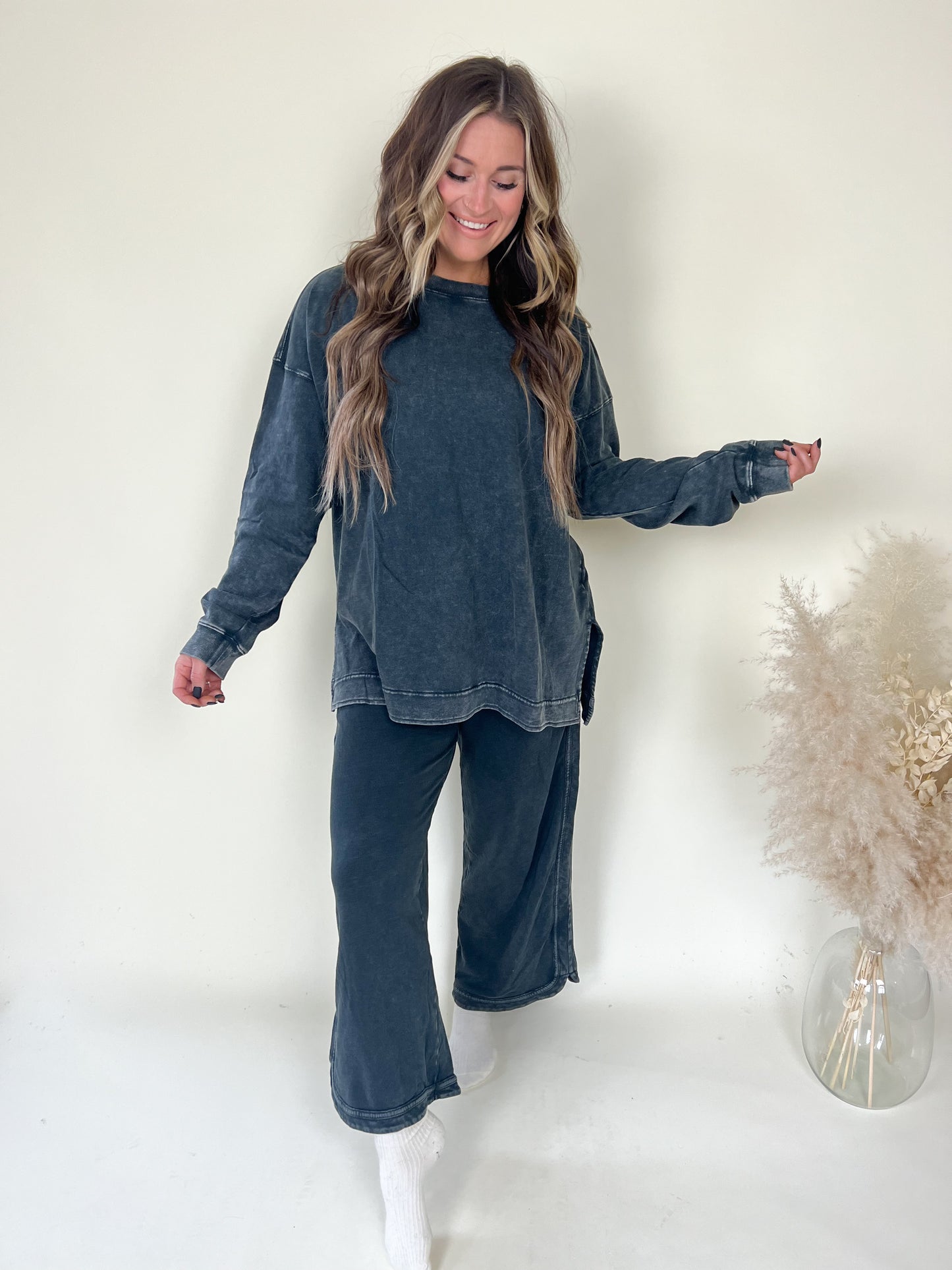Haunted French Terry Pants | Ash