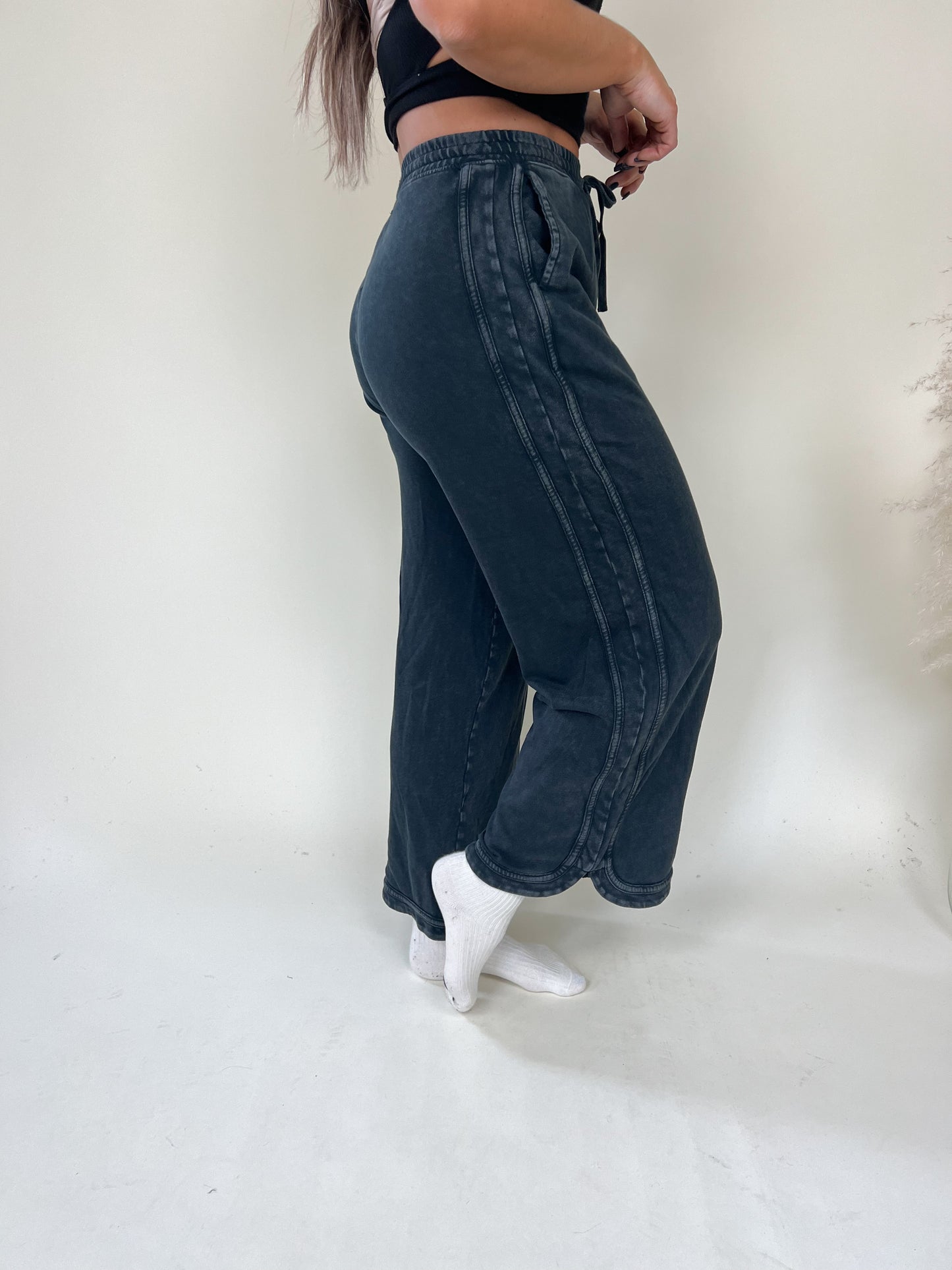 Haunted French Terry Pants | Ash