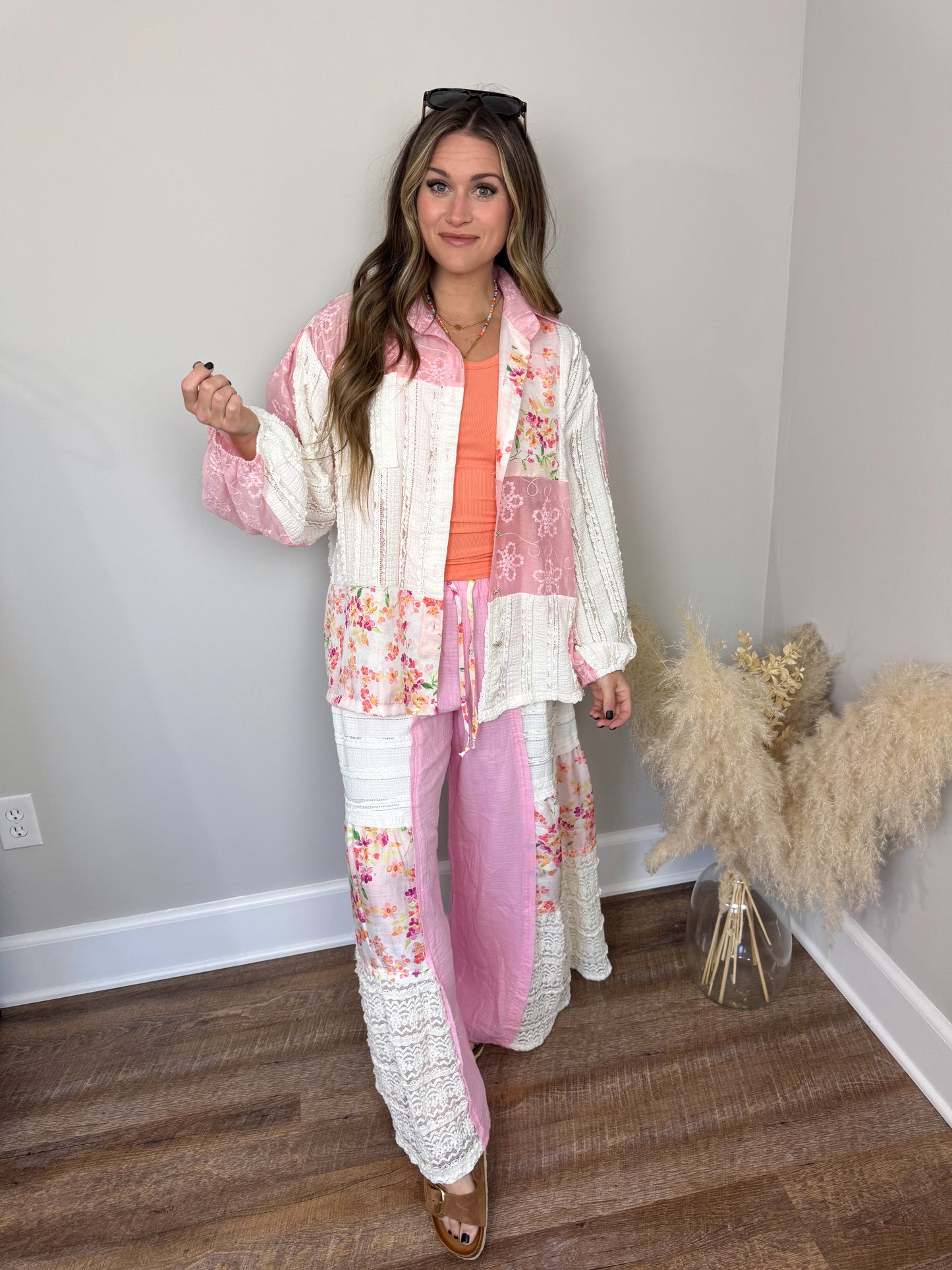 Revival Contrast Top | Pink