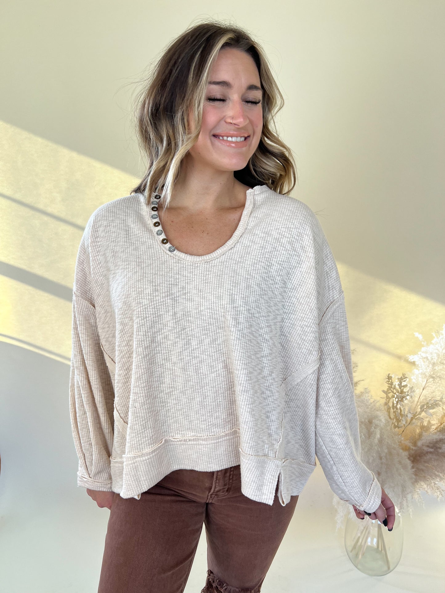 Keep Quiet Ribbed Top
