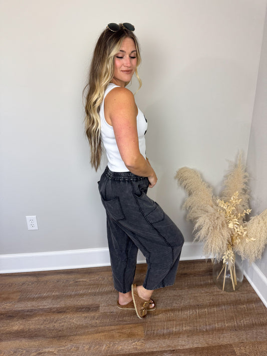 Twenty Five Barrel Pants | Black