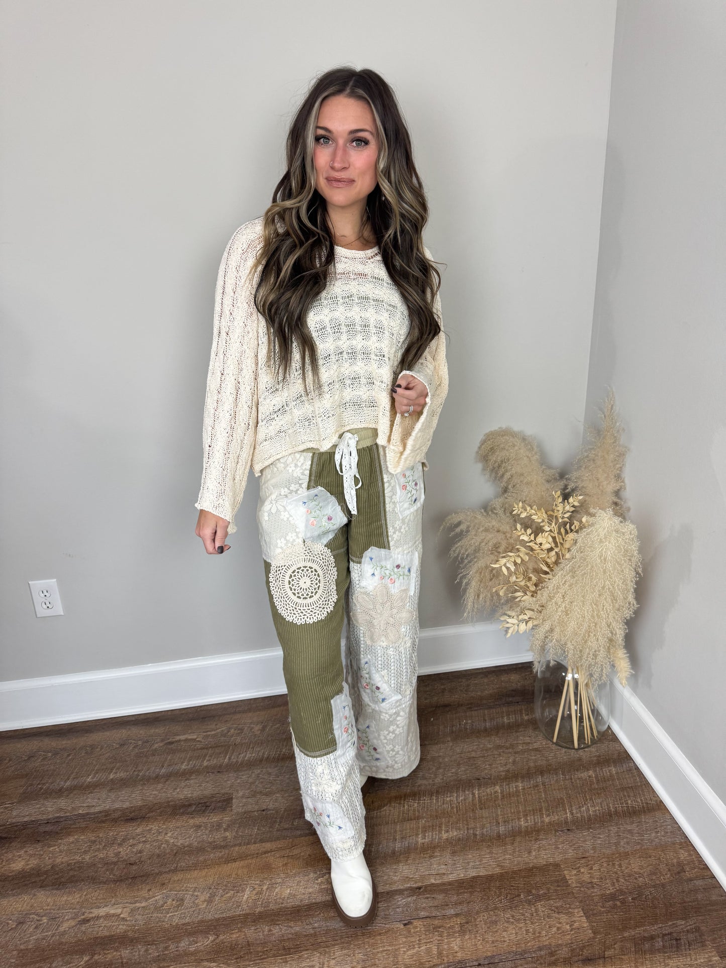 Sierra Patchwork Pants | Olive