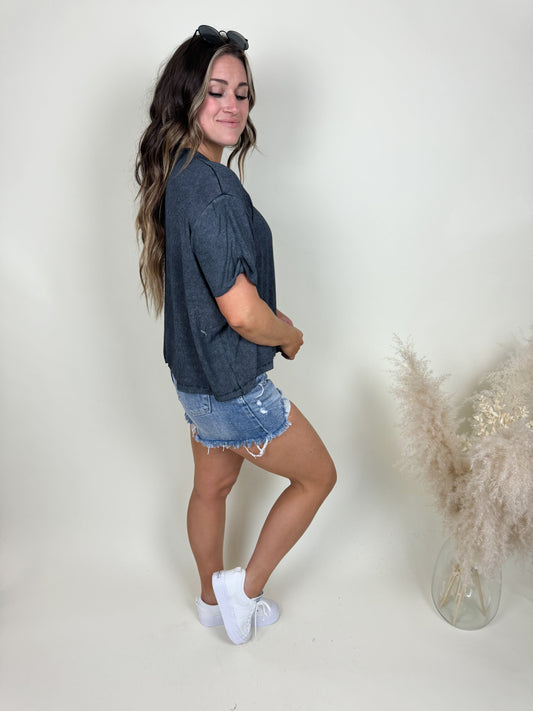 Take It Easy Ribbed Top