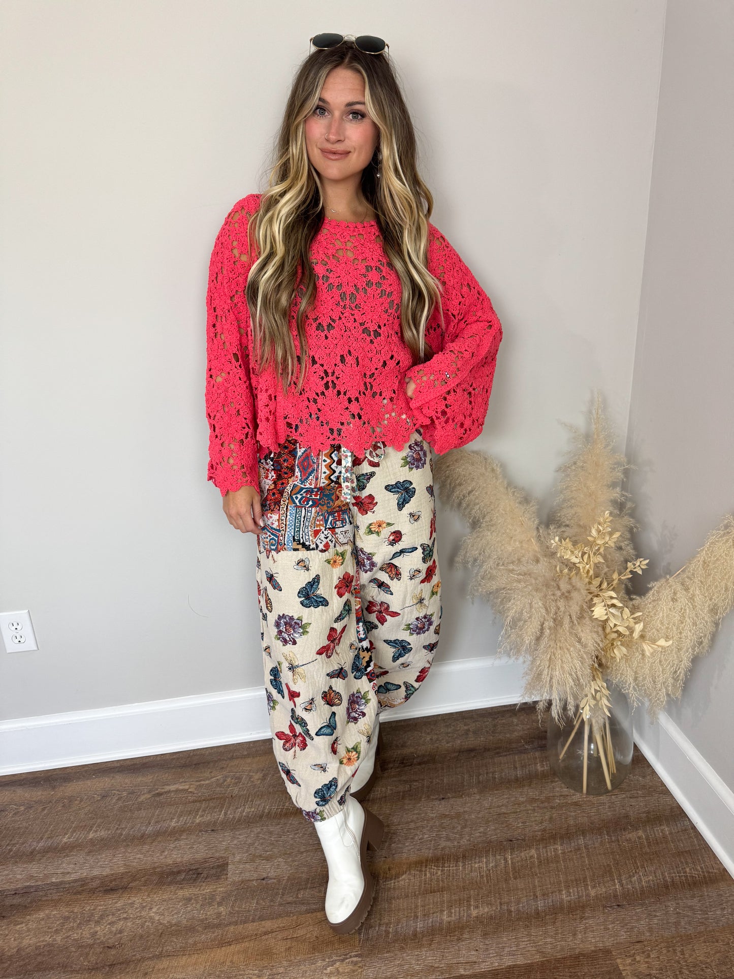 Crisp Morning Chenille Sweater | Apple Red