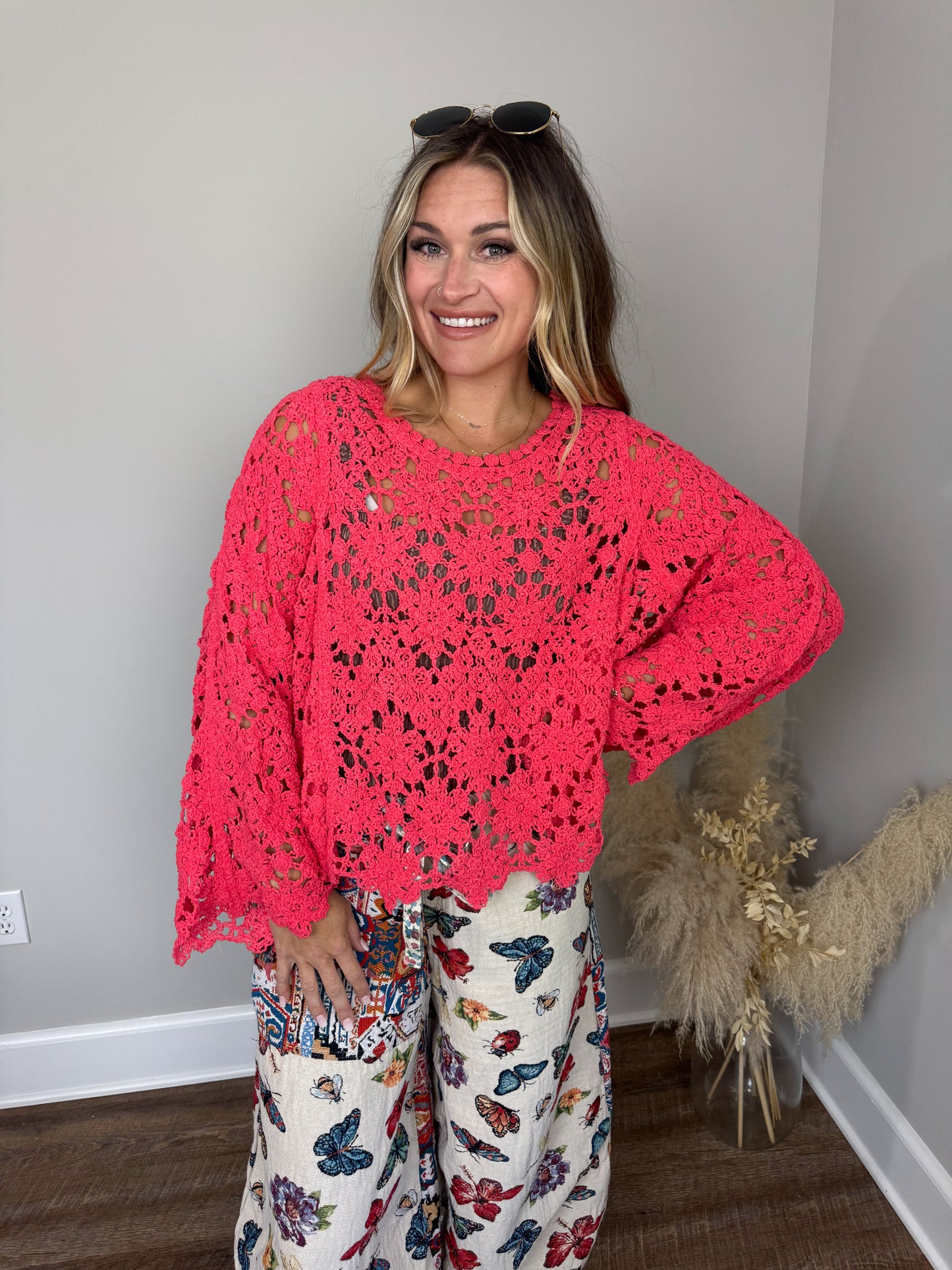Crisp Morning Chenille Sweater | Apple Red