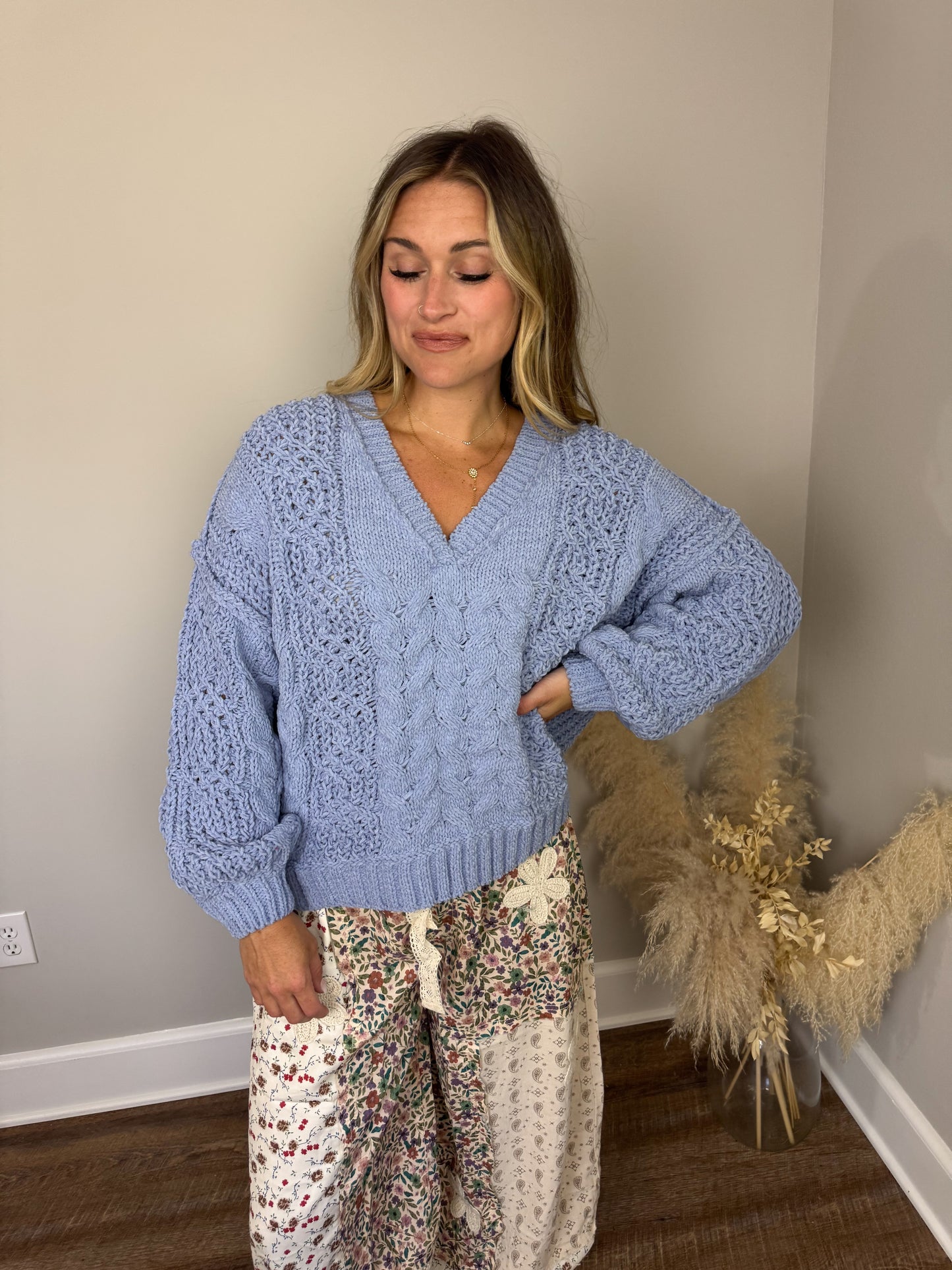 Apple Cider Sweater | Blue