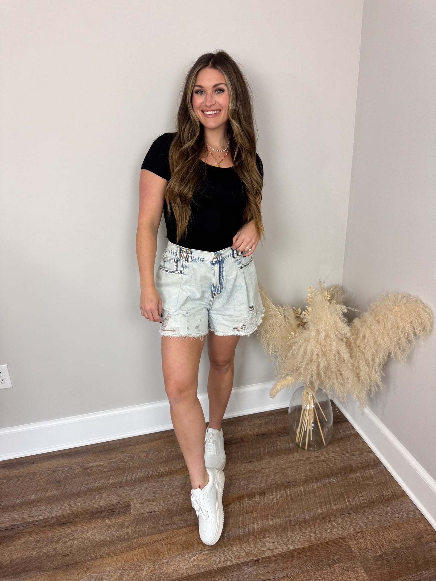 Clark Short Sleeve Top | Black