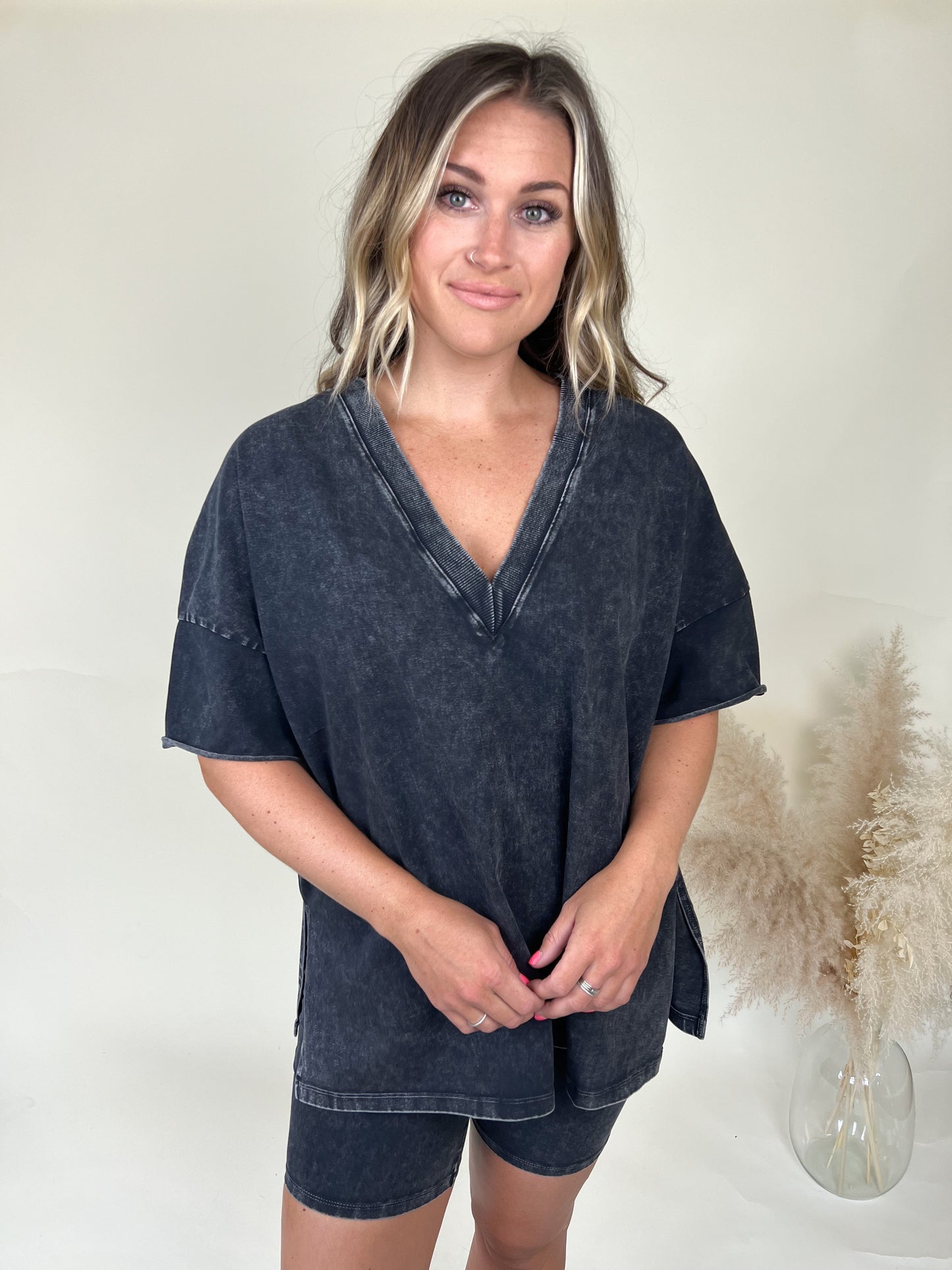 Oasis Oversized T-Shirt | Charcoal