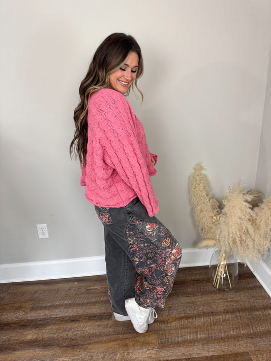 Boyfriend Denim Pants | Black