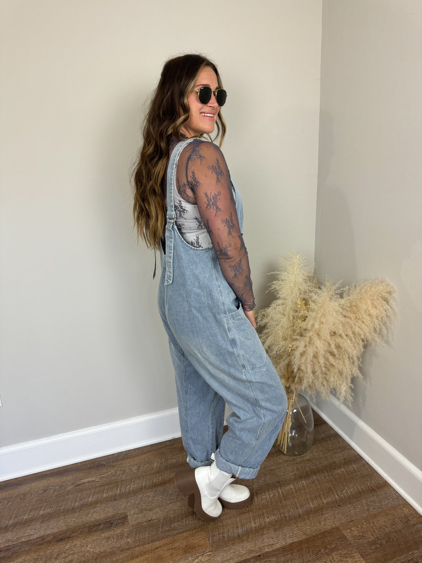 Davis Lace Top | Slate FINAL SALE