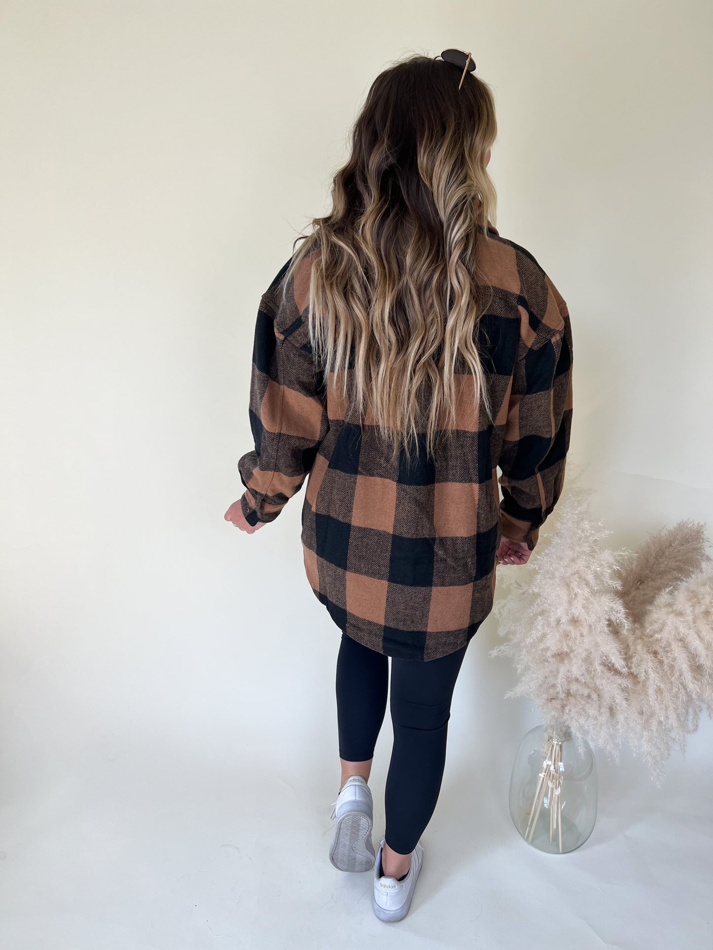 Wild As You Plaid Shacket | Butterscotch