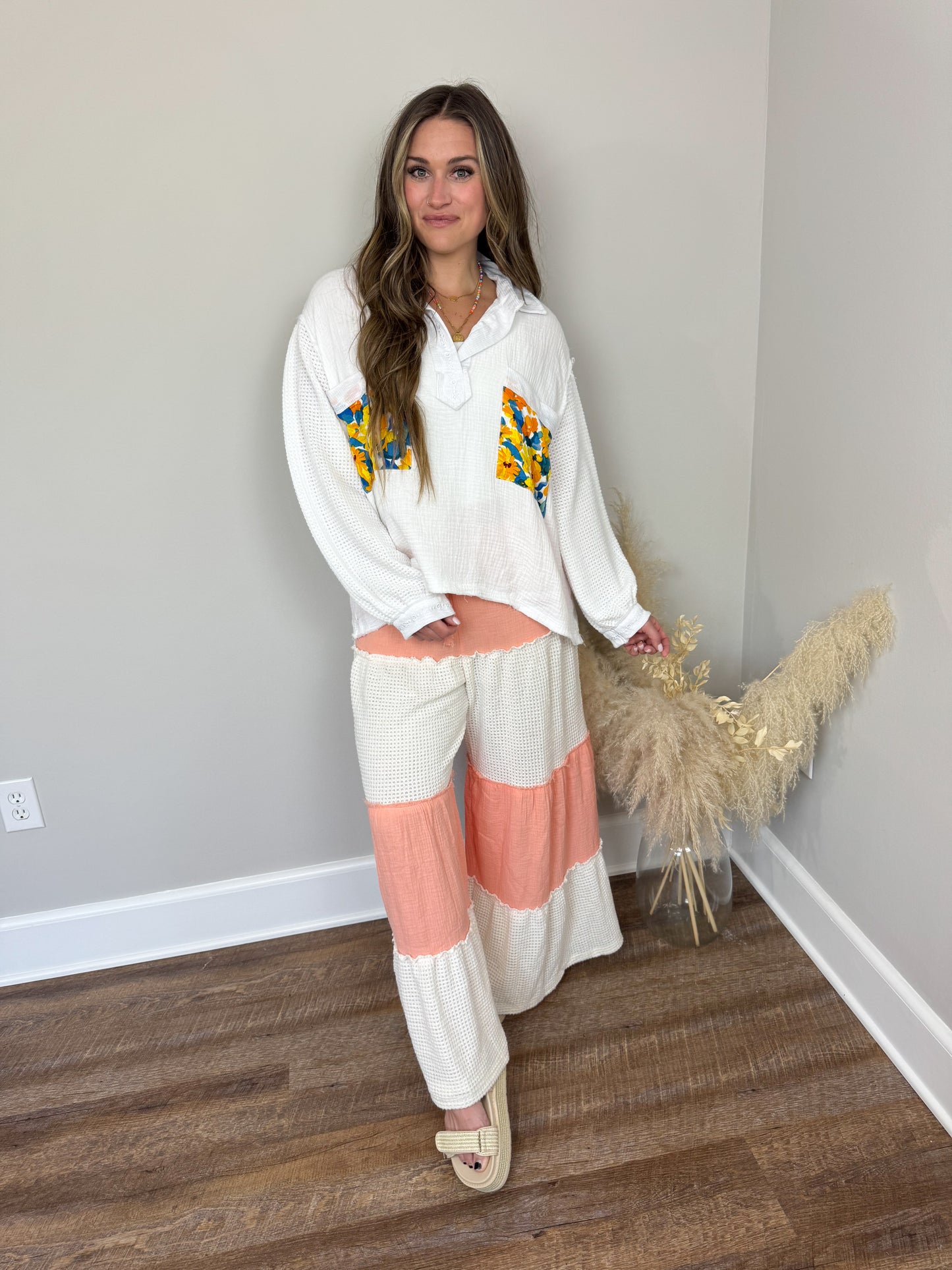 Familiar Floral Top FINAL SALE