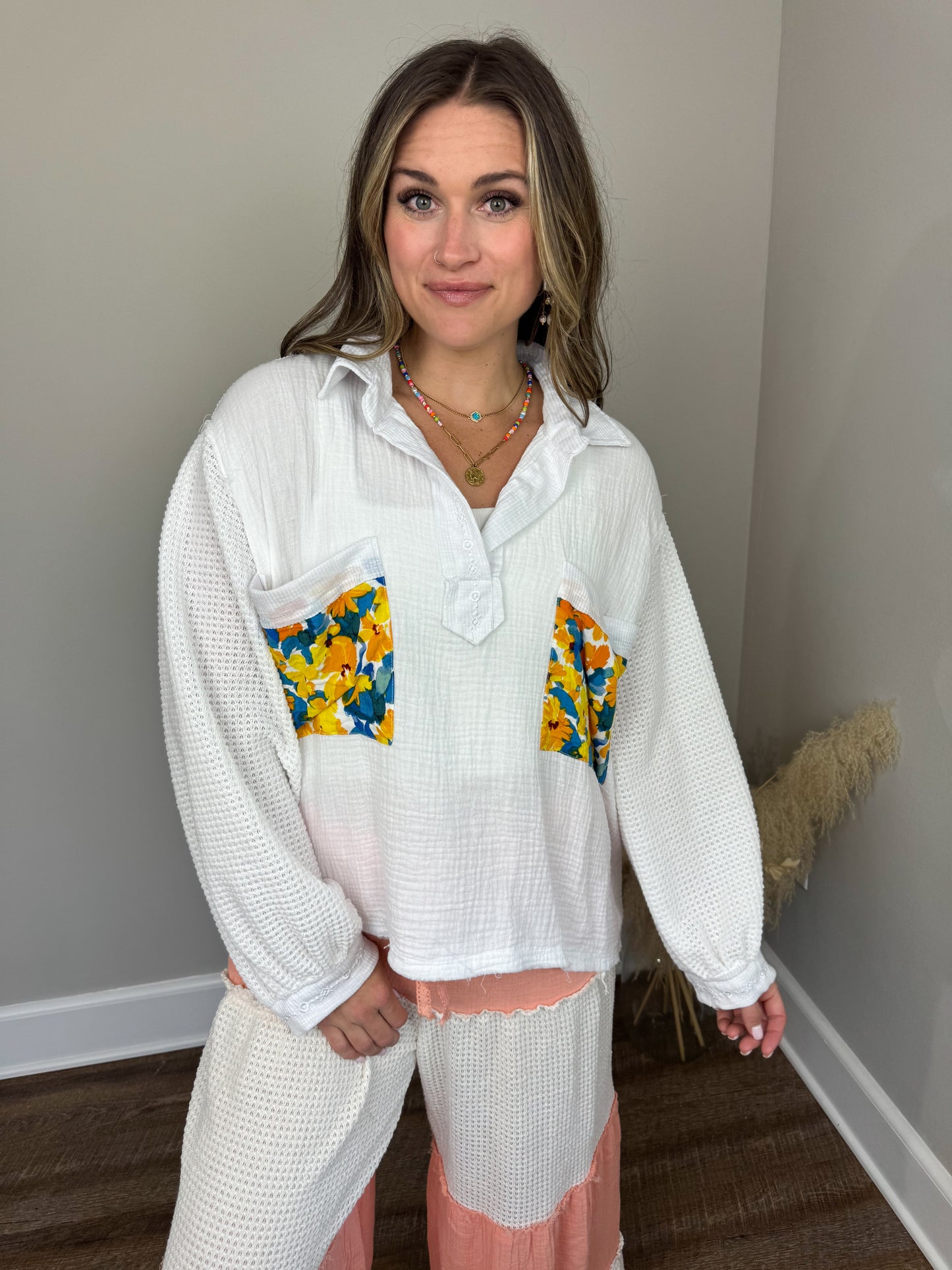 Familiar Floral Top FINAL SALE