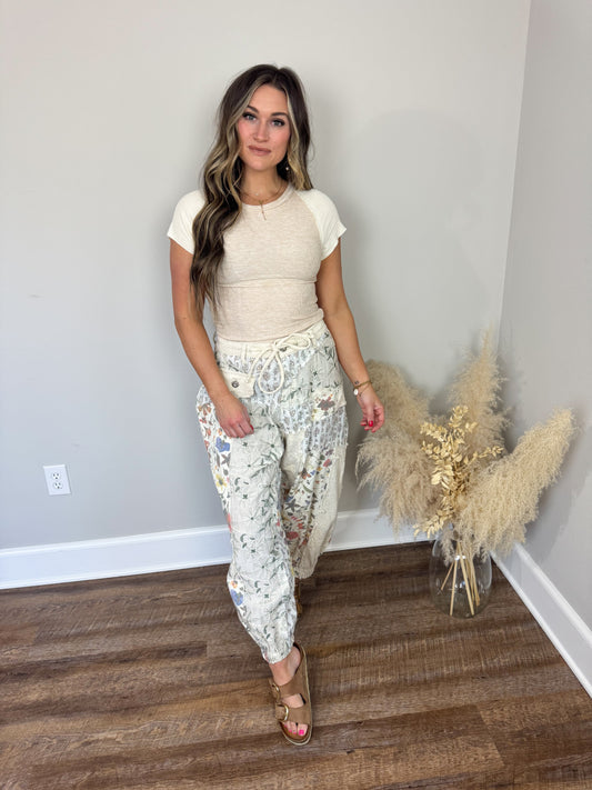 Elli Short Sleeve Top | Almond