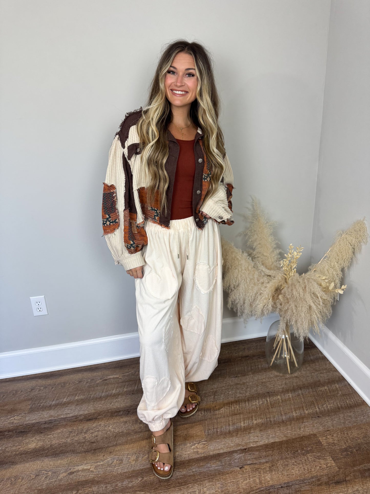 Autumn Stroll Contrast Jacket | Cream/Coco