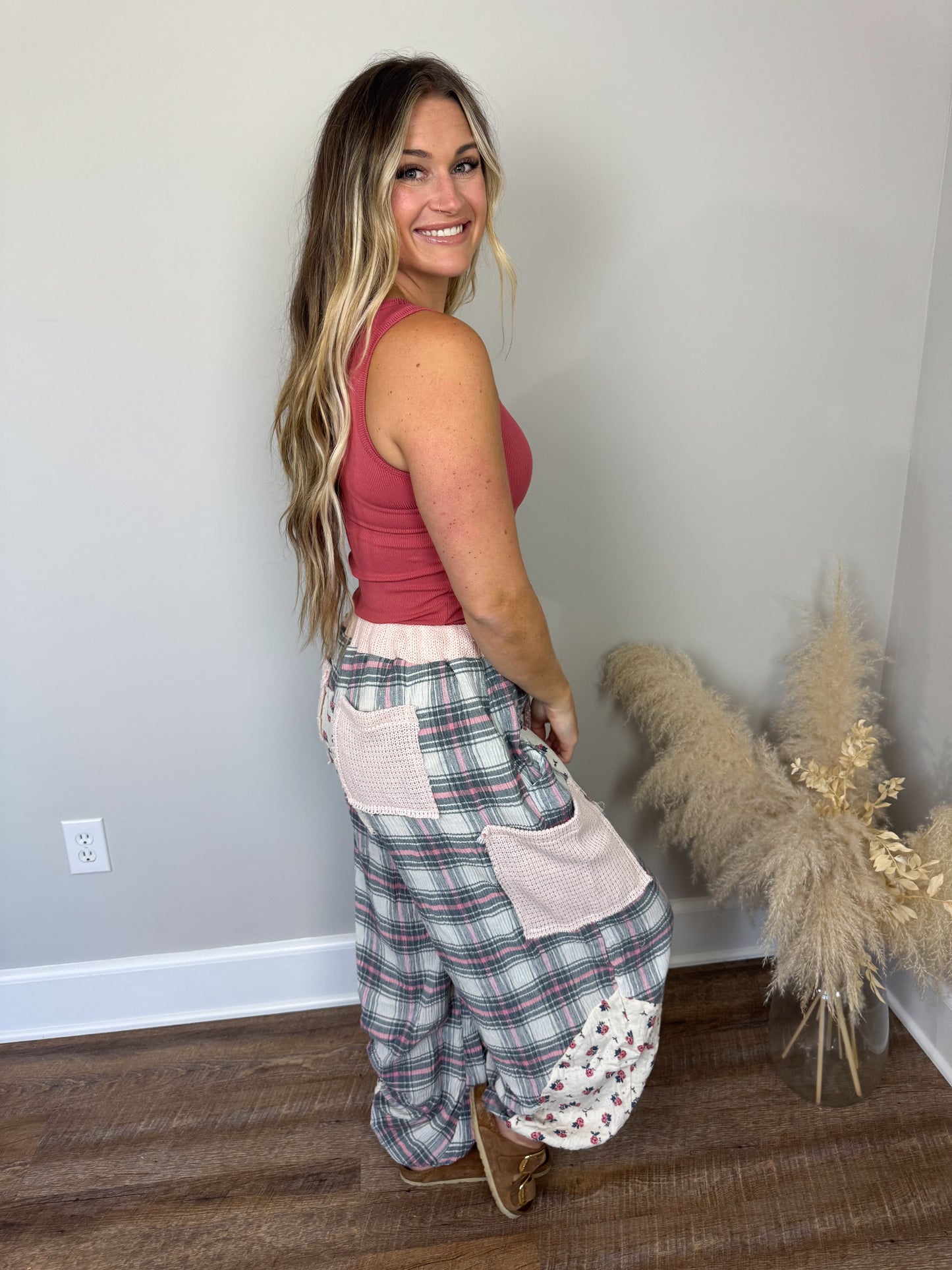 Tate Plaid Joggers