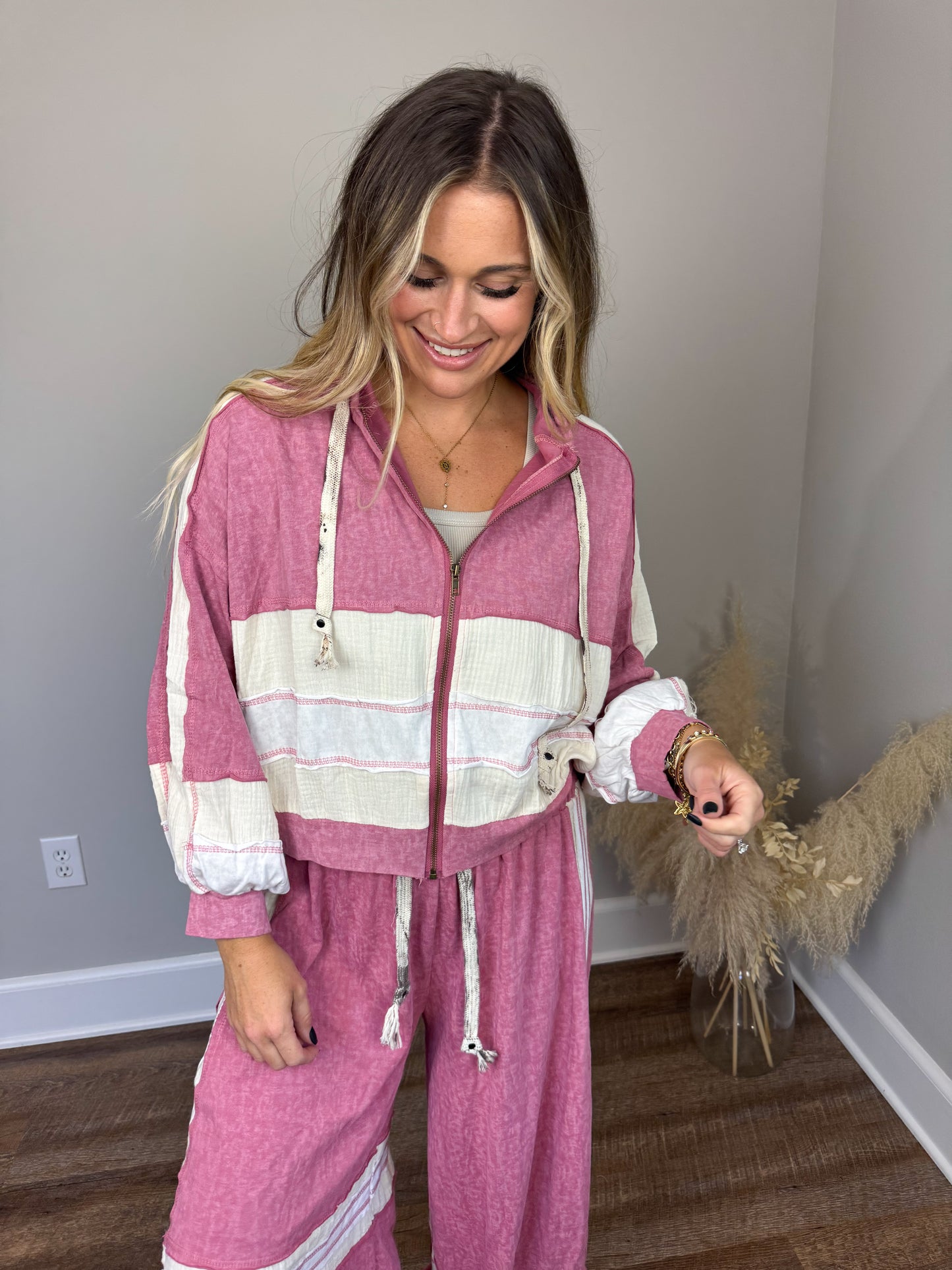 Stonewash Dreams Hoodie | Pink