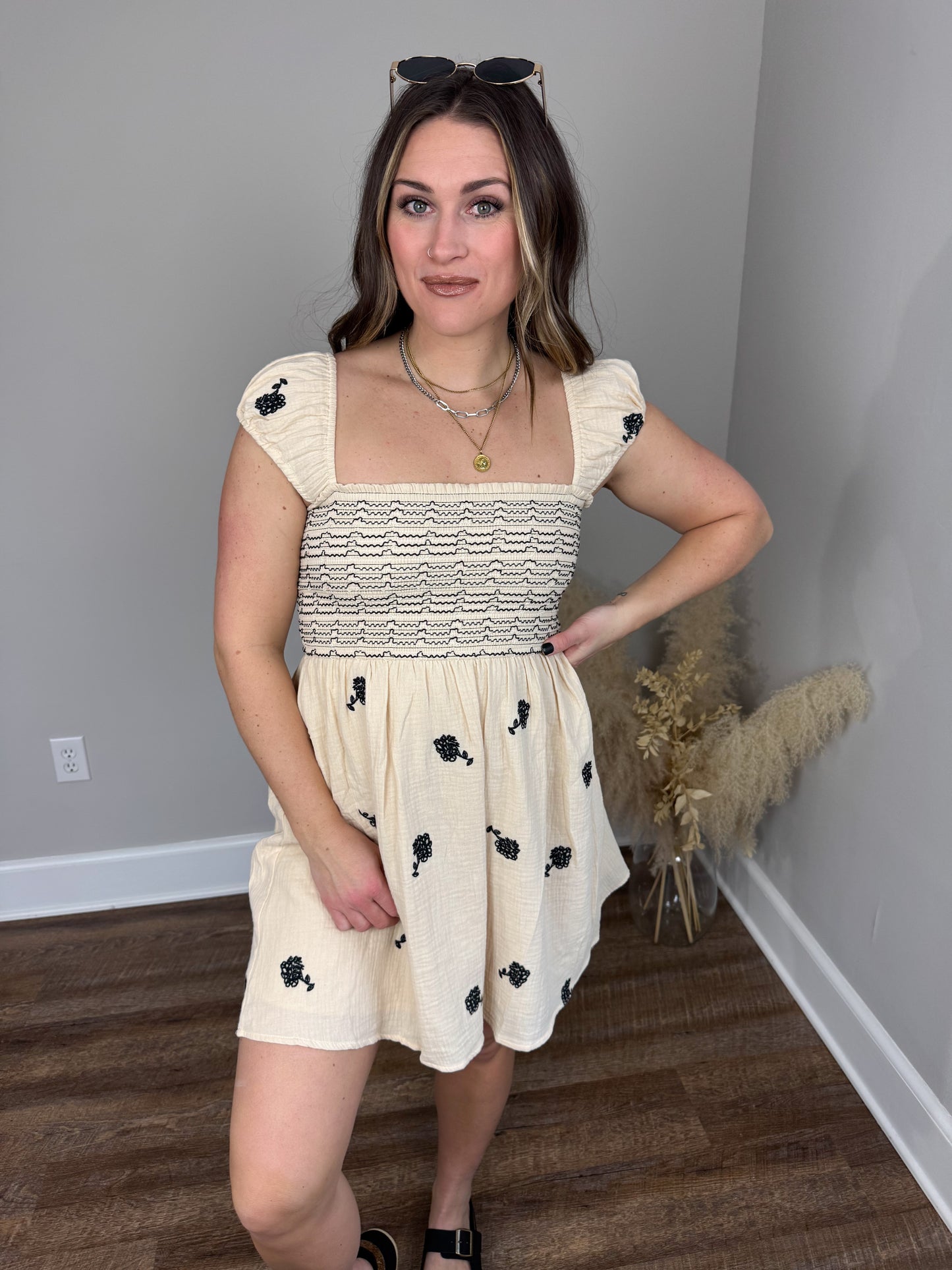 Nomad Embroidered Dress FINAL SALE
