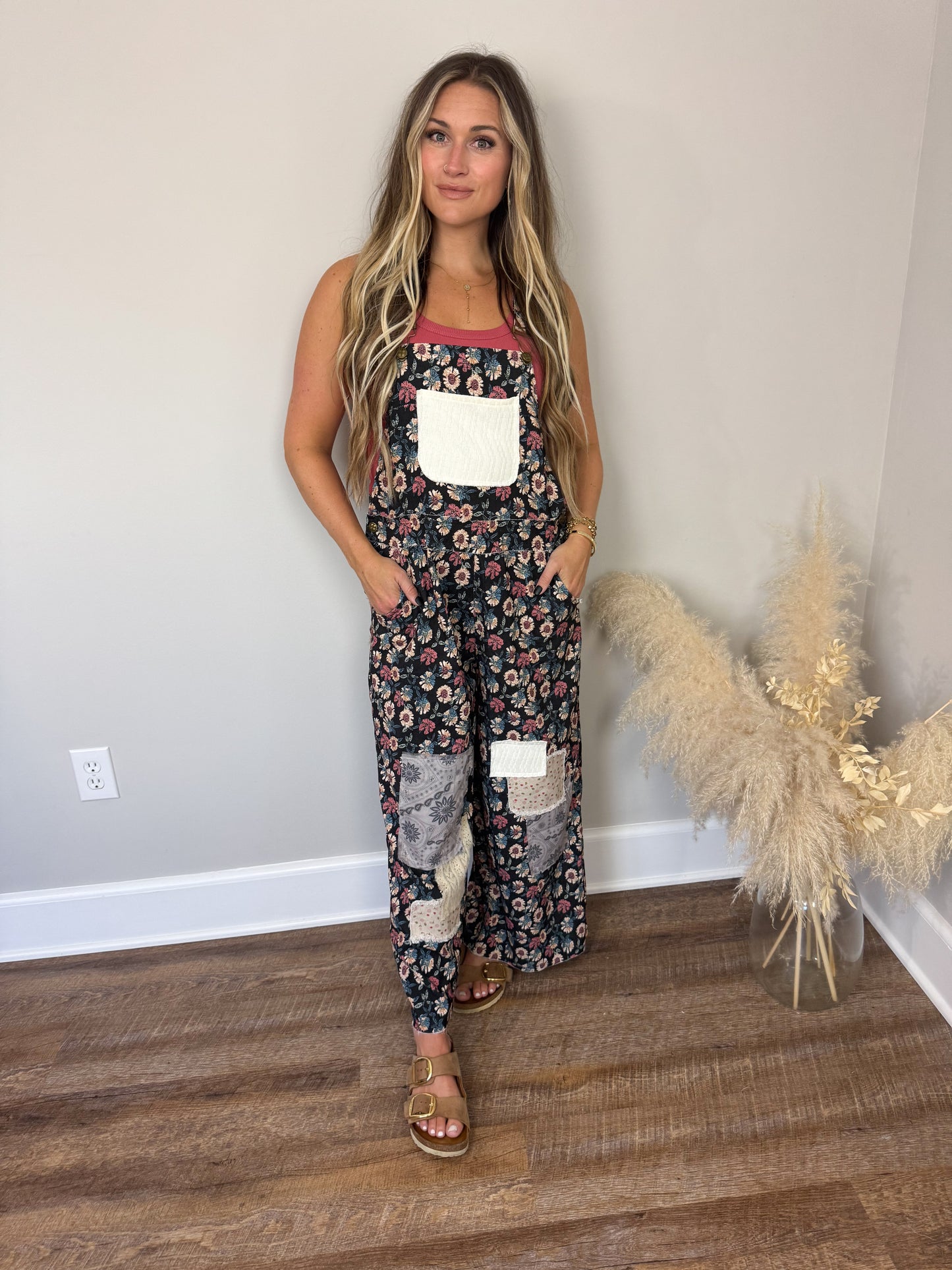 Hathaway Floral Overalls