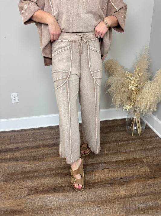 Delta Terry Pants | Camel