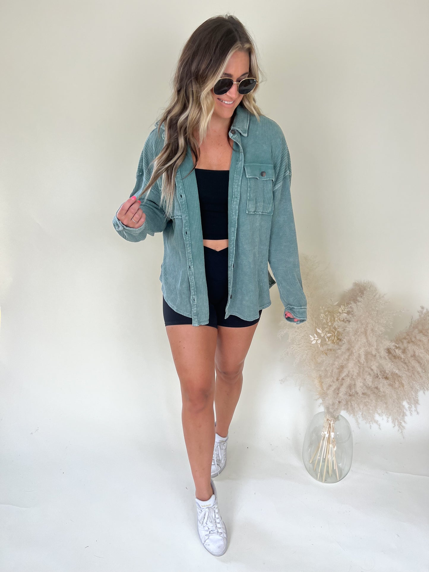 World Wonderer Waffle Shacket